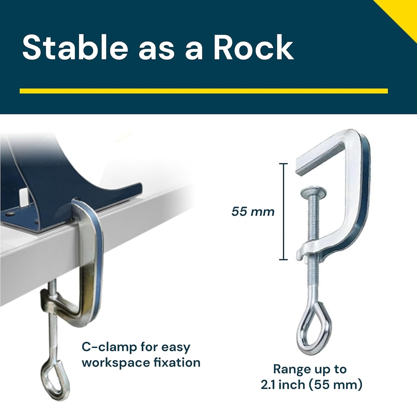 Excell ET-12281 Multi Roll Tape Dispenser Holder with Cutter: Durable Metal Construction, Cutting Angle Range, Anti-Rust Blade. Adjustable Tension for Perfect Tape Application. (2 Inch)
