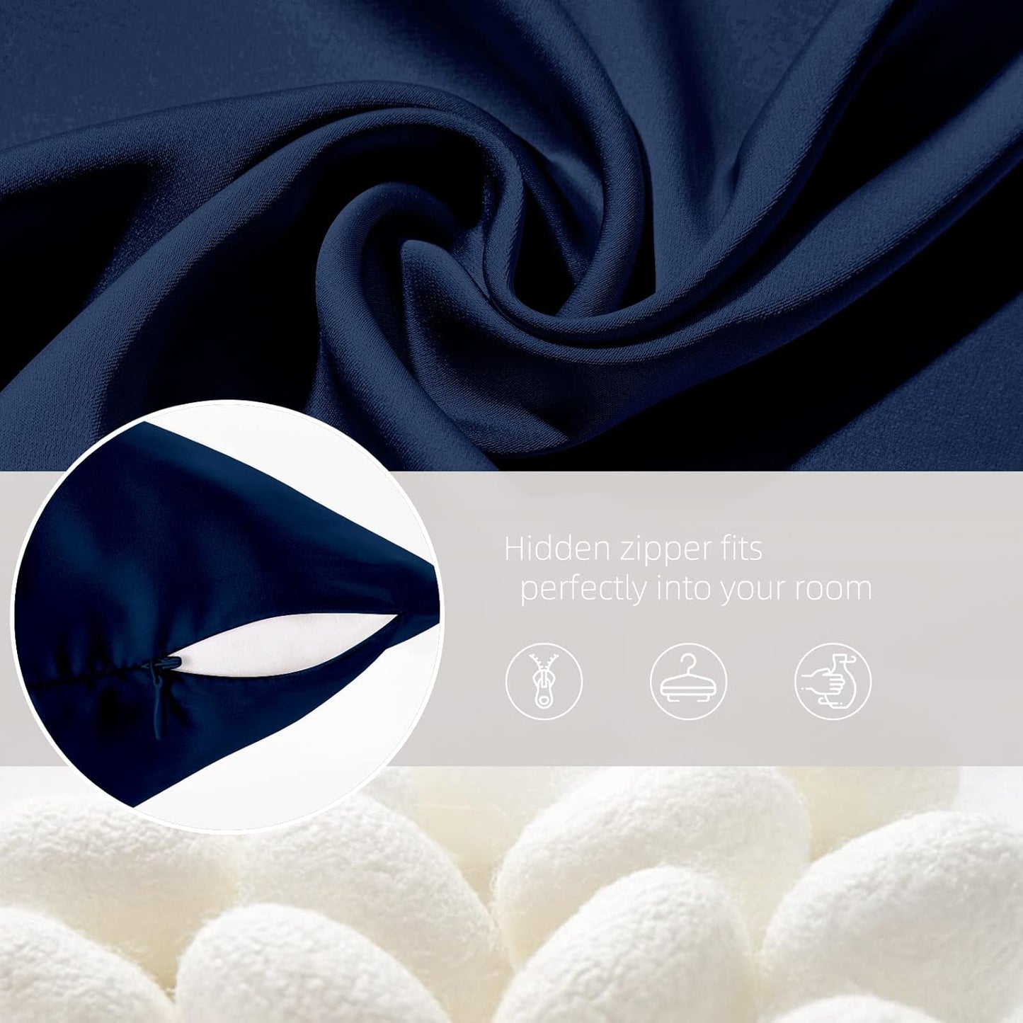 Silk Pillowcase for Hair and Skin Mulberry Silk Pillowcase Soft Breathable Smooth Both Sided Natural Silk Pillowcase with Zipper Beauty Sleep Silk Pillow Case 1 Pack for Gift(King,Teal Blue)