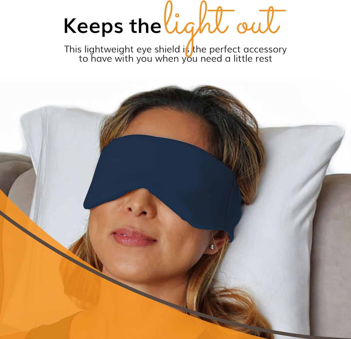 Happyluxe Escape Sleep Mask - Buttery Soft Airplane Eye Mask for Sleeping or Napping in Bed. Machine Washable. - Navy Blue, Made in USA