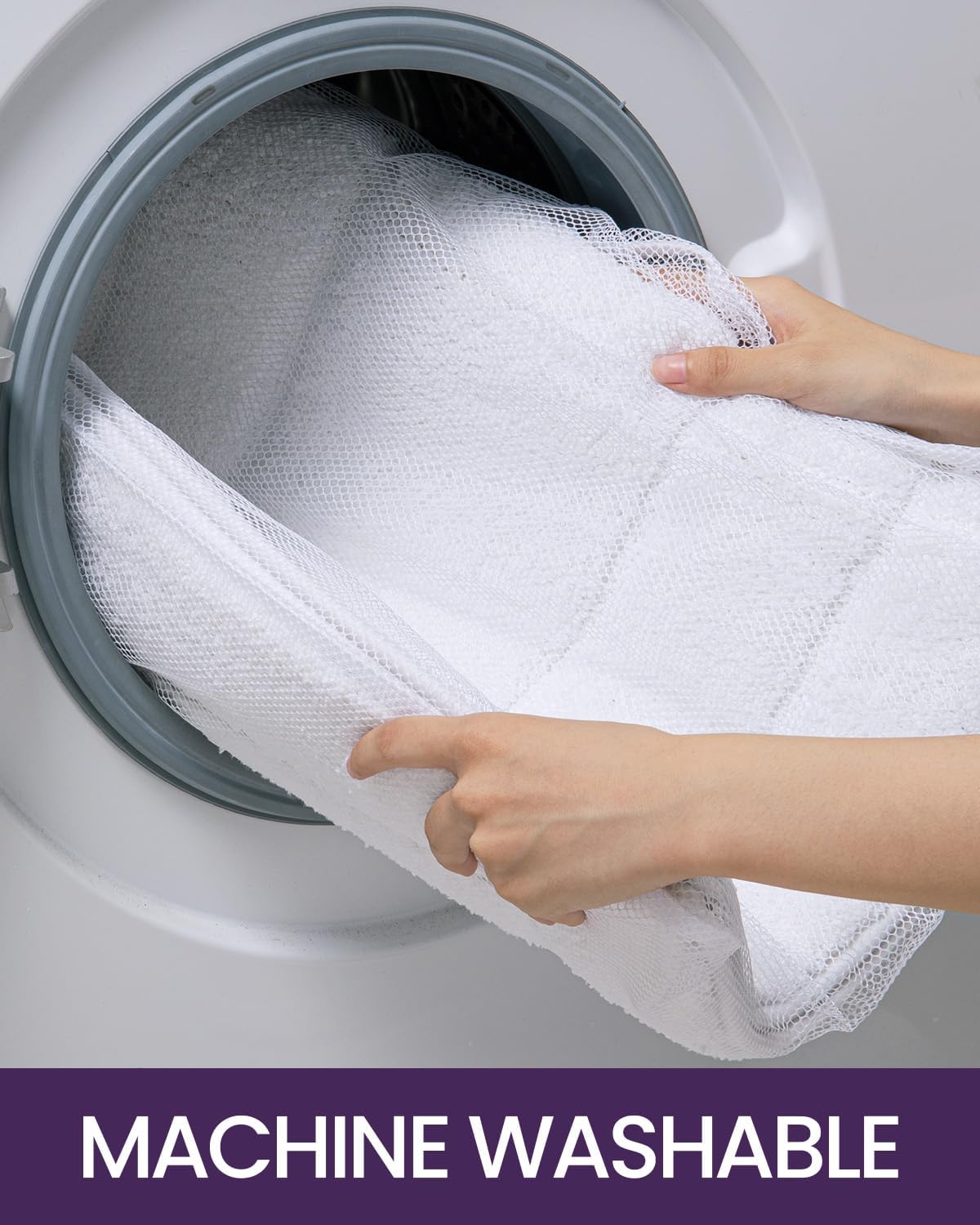 DEXI Bathroom Rug Set 4 Piece 24x16, Non Slip Washable Bath Mat for Shower Floor, Absorbent Soft Bathmat with Rubber Backing, Quick Dry Microfiber Carpet, White