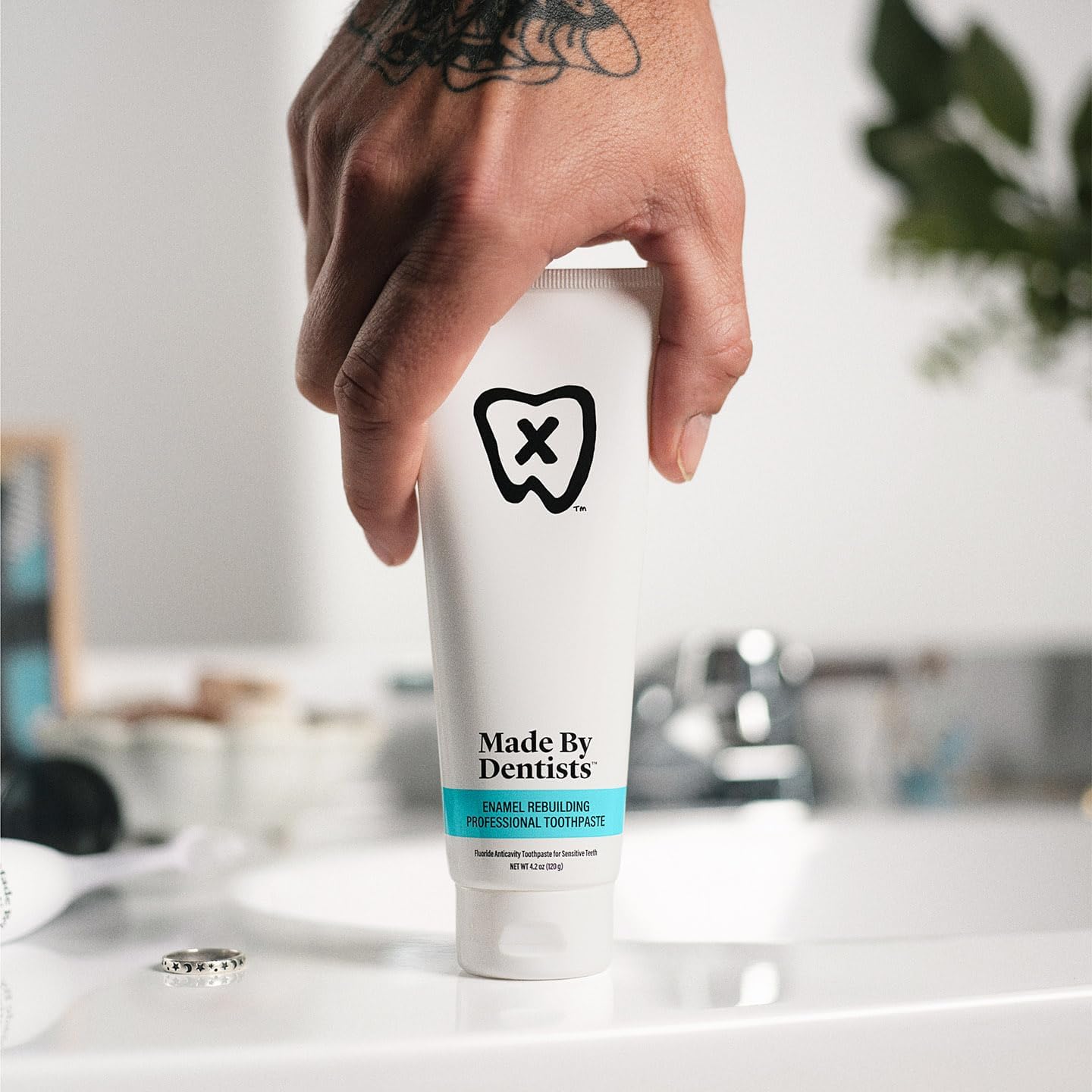 Professional Enamel Rebuilding Toothpaste - 2 Pack - Remineralizing Nano Hydroxyapatite Toothpaste with Sodium Fluoride, ADA Approved, Vegan, 2 x 4.2oz