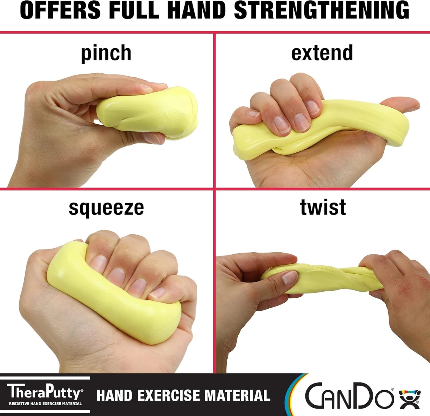 CanDo 10-0923 TheraPutty Standard Hand Exercise Putty, X-Soft, 5lbs