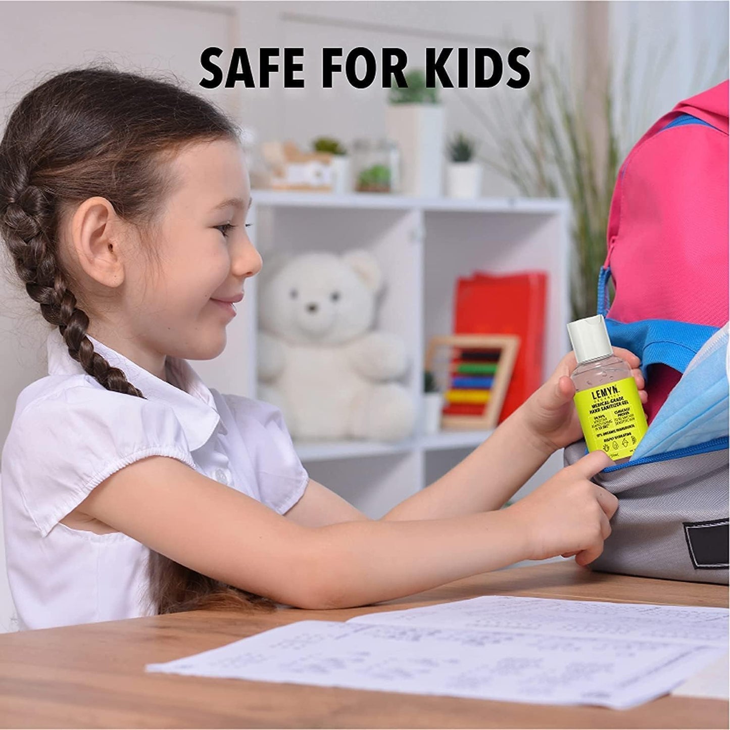 Medical‑Grade Hand Sanitizer Gel – 97 % Organic | 70 % USP Ethyl Alcohol | Moisturizing Aloe + Hyaluronic Acid | Freshly Made in USA | 8oz Bottle with Pump (PACK OF 2)