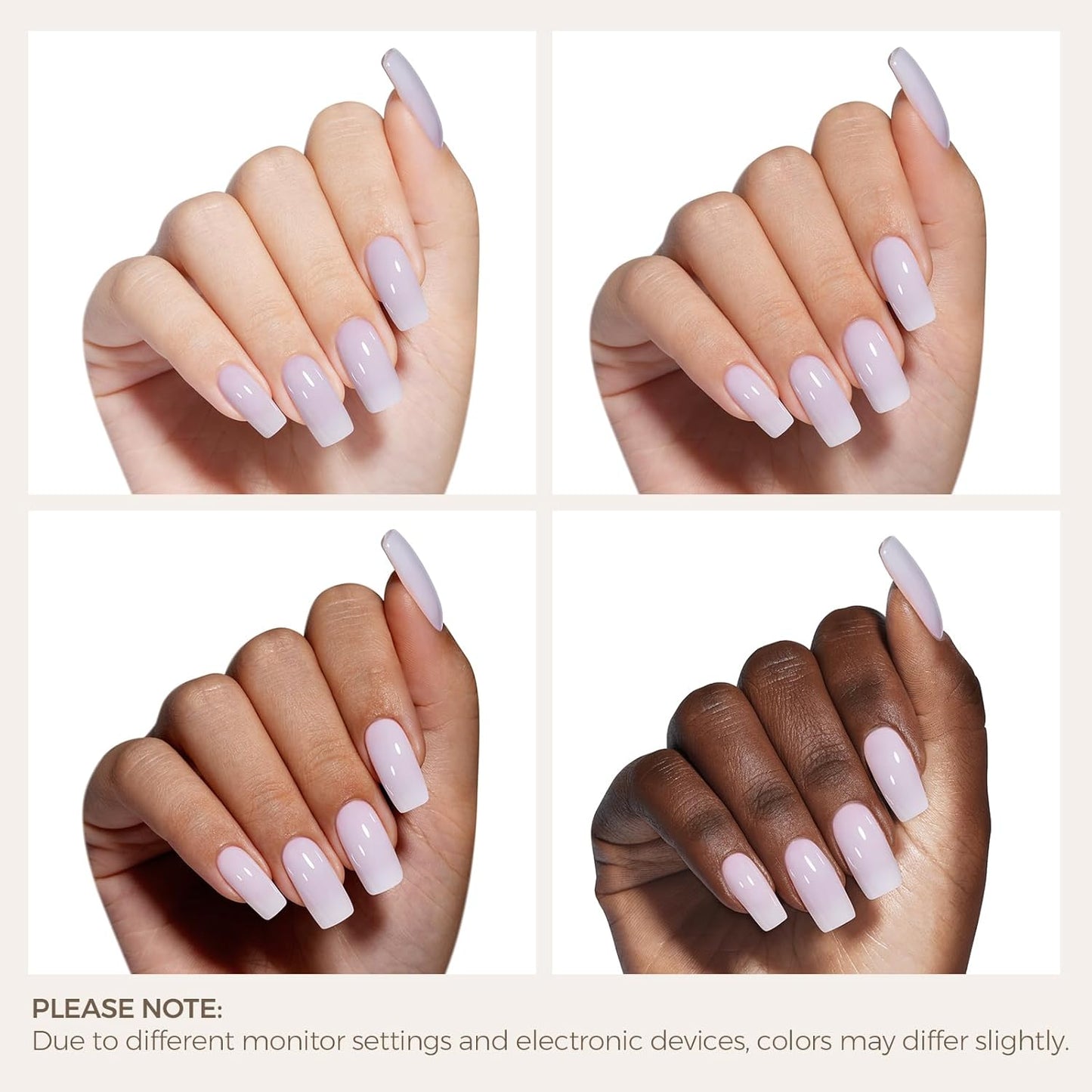 AILLSA Winter Gray Gel Nail Polish Rainy Day Jelly Gel Polish Neutral Sheer Translucent Nude Gel Polish Long Lasting Blue Gray Color Soak Off U V Gel for French Manicure Nail Art at Home 0.51 Oz