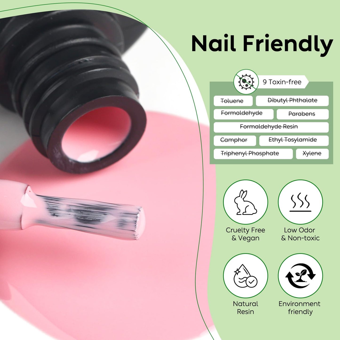 Luxbon 12 pcs Gel Nail Polish Set - Summer Color Set Long Lasting Gel Polish, uv led Soak Off Nail Art Designs Manicure Kit 008