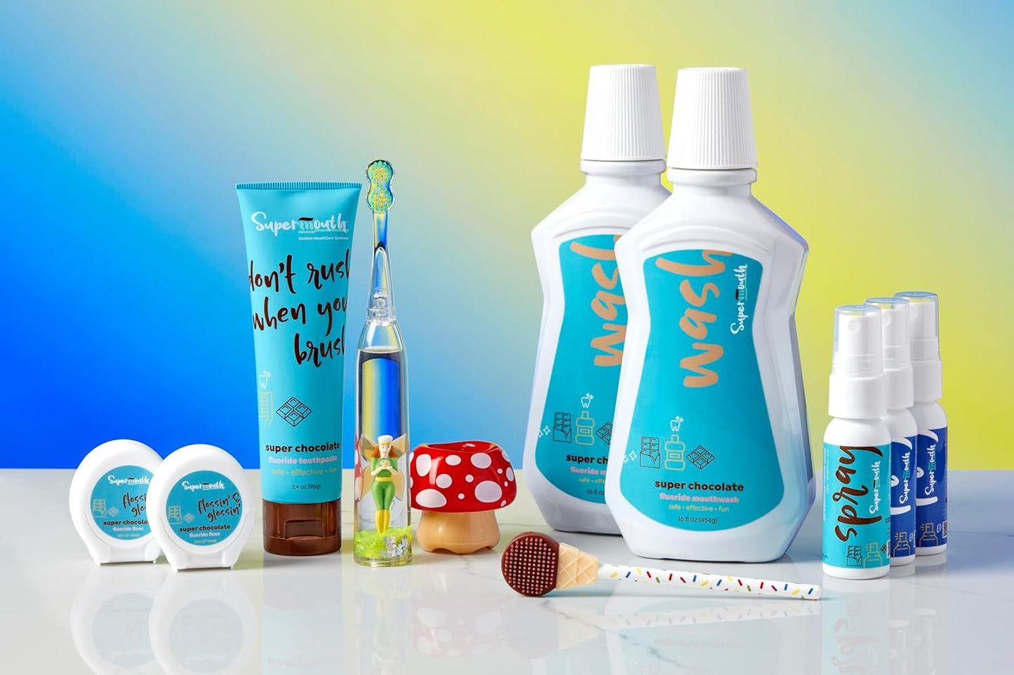 Fluoride Toothpaste - Adults & Kids, Fights Cavities, Whitens, Nano Hydroxyapatite, Dentist Developed, Safe Clean Ingredients, Gentle on Sensitive Teeth, Vitamins D3 & K2, 4 Tasty Flavors