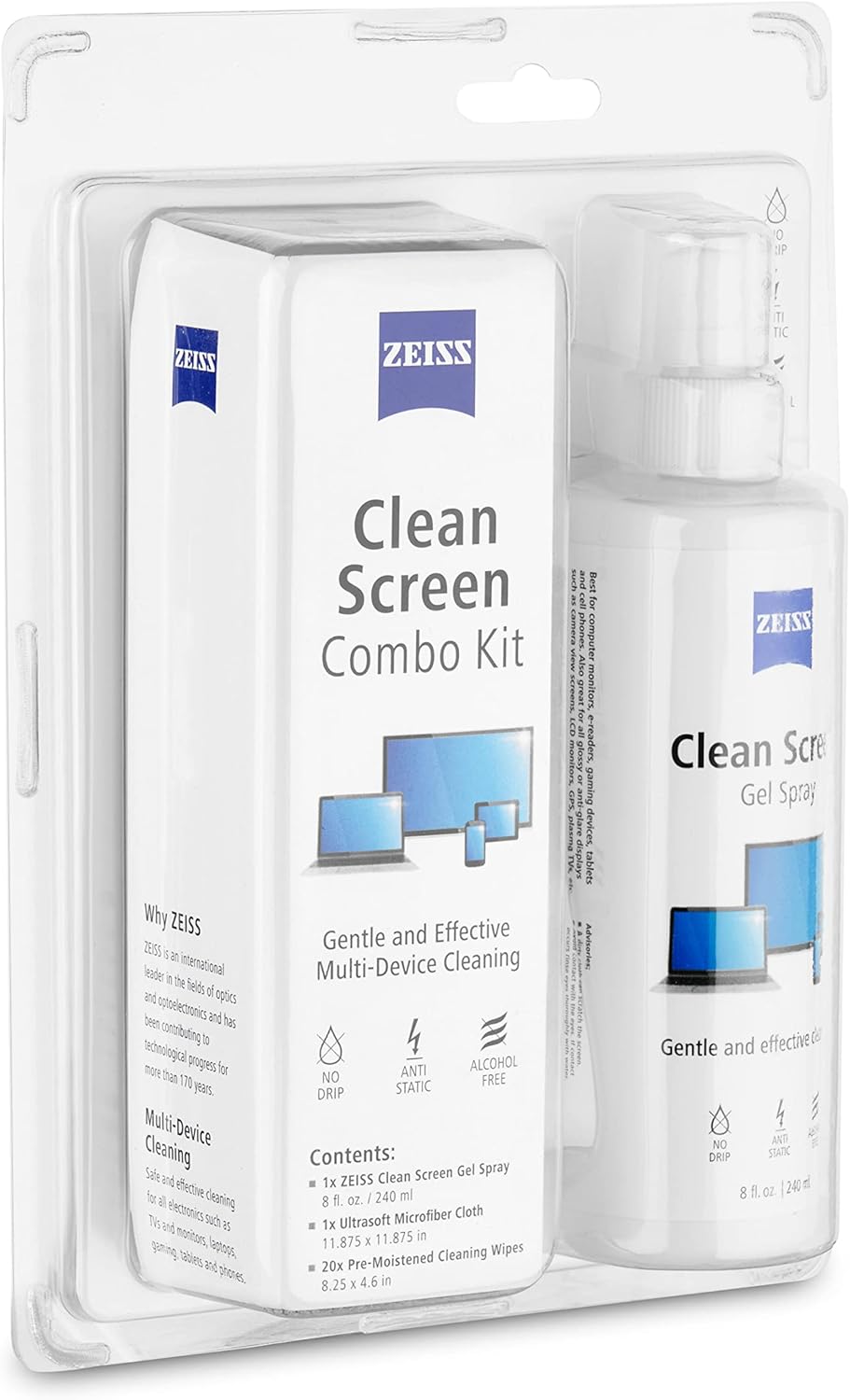 ZEISS Screen Cleaning Combo Kit for Computers, Phones, Televisions and More