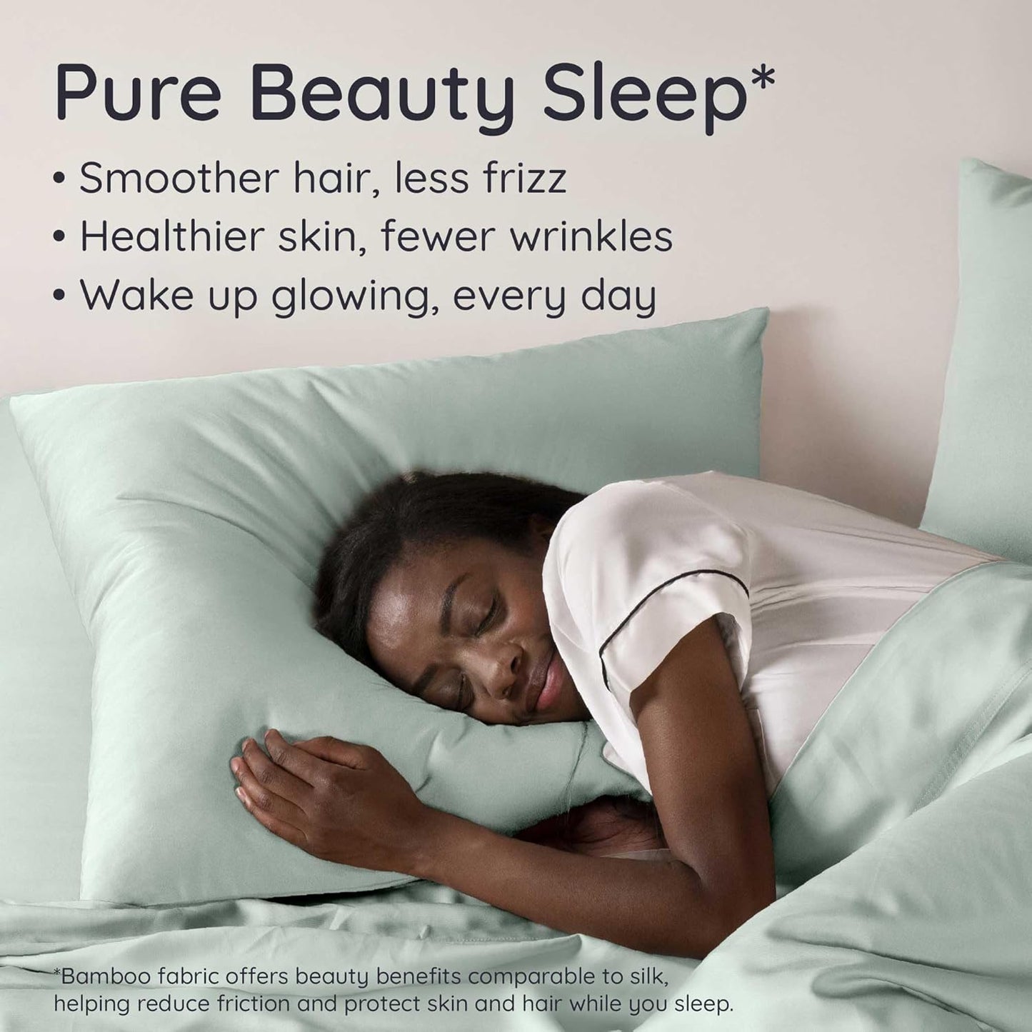 Bambaw 100% Viscose Derived from Bamboo Pillowcases King Size – Set of 2 King Size Cooling Pillow Cases for Ance with Envelope Closure, Breathable, Soft & Luxury Pillow Cases (Sea Glass)