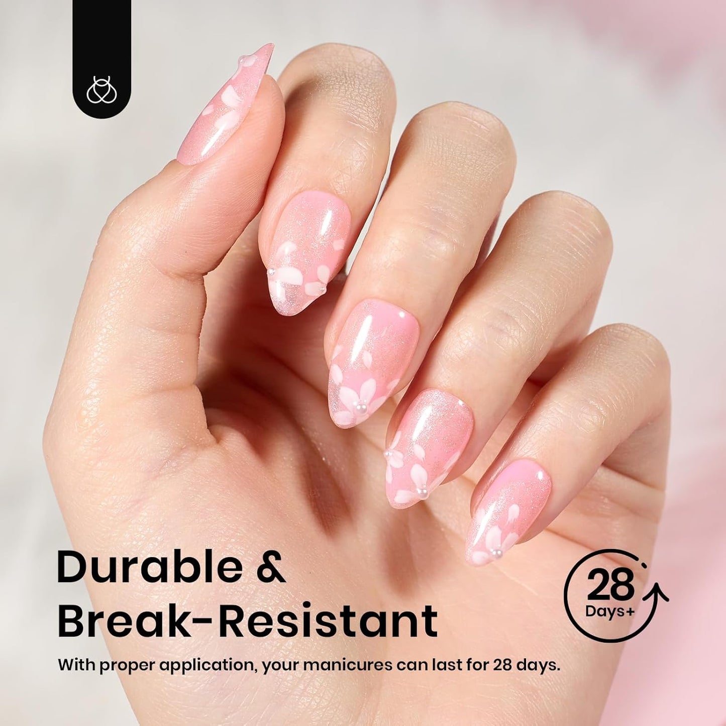 Beetles Short Almond Nail Tips - 288PCS 12 Sizes Full Matte Cover Pre-Etched & Pre-Shaped Soft Gel False Nail Tips Acrylic Nail Tips Nail Extension Tips for Gel Polish DIY Manicure