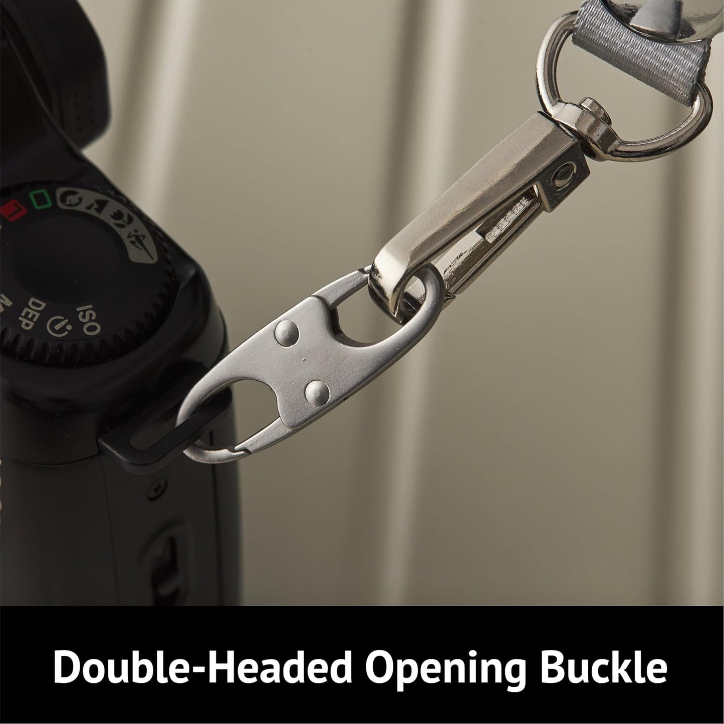 Zelin Anti Theft Zipper Clips Double Opening Small Carabiner Clips, 4Pcs Elegant Zinc Alloy Zipper Pull Replacement for Travel, Commuting and Camping (Frost Silver)