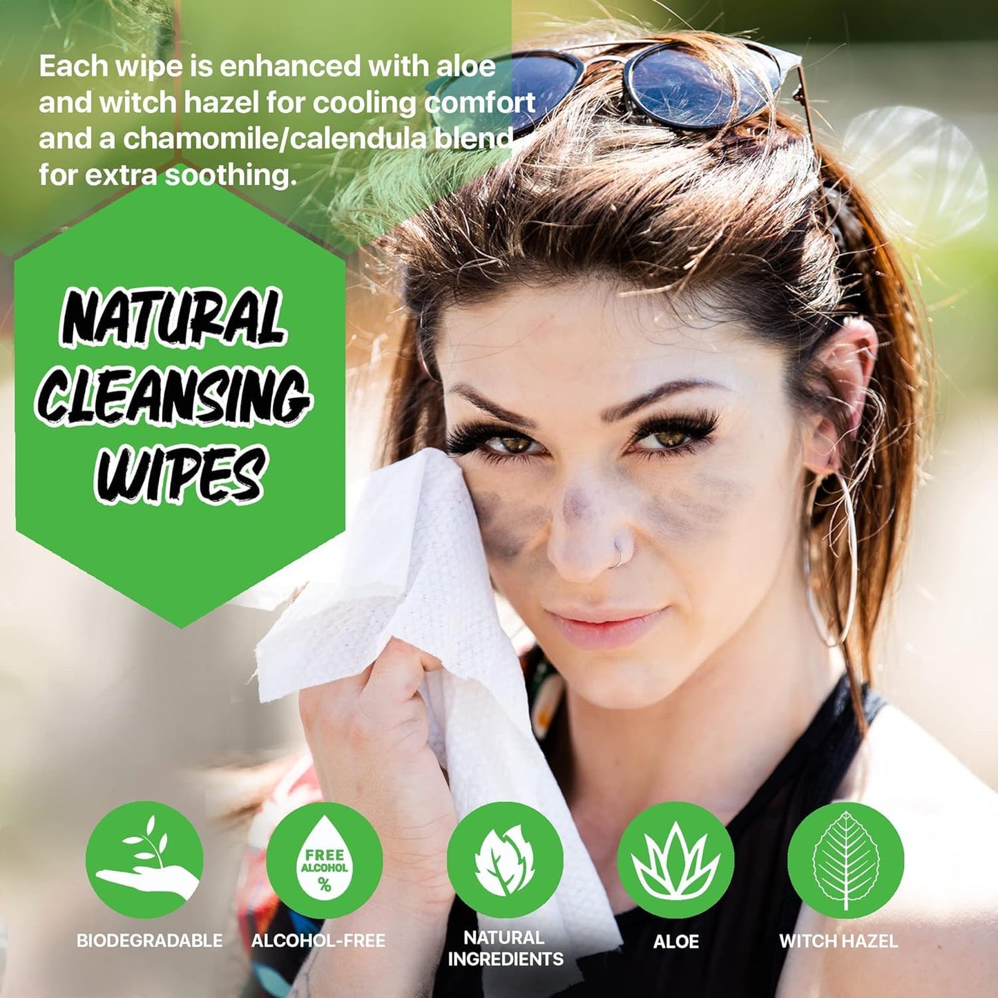The Klean Freak Body Wipes - 12 count Individually Wrapped | Showerless Body Wipe for Women & Men | Sustainable Bodywipes for Gym, Travel, Camping | Tea-Tree