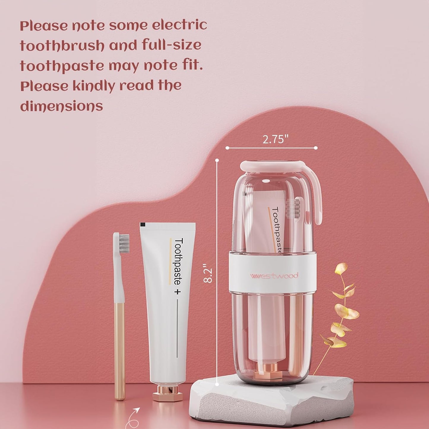 Luxury Transparent Black Plastic Travel Toothbrush Holder Case with Cover, Portable Travel Toothbrush Cup, Storage Container for School Camping Business Trip Bathroom