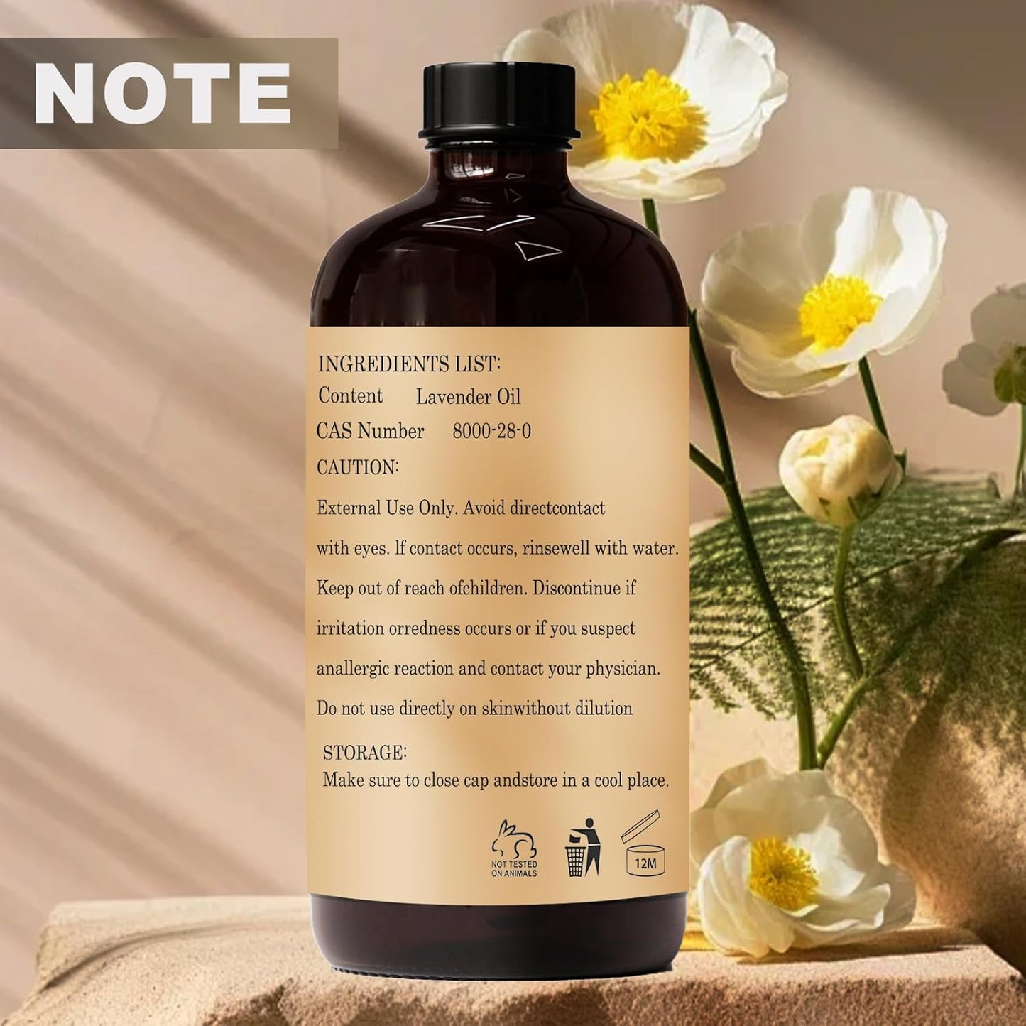 Lavender Essential Oils 240ML- Pure and Natural Lavender Essential Oil for Aromatherapy Diffuser,Soap Making & DIY - Lavender /8 Fl Oz