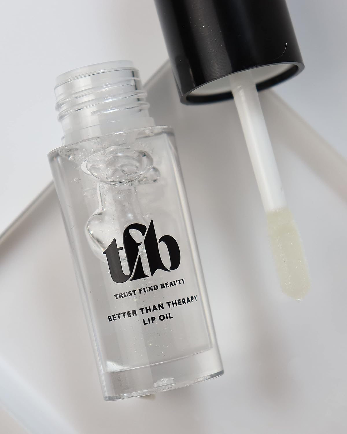Trust Fund Beauty - Better Than Therapy Lip Oil - Clear, Softening, Moistening, 3mL, 0.1 oz. Vegan, Cruelty-Free, Nontoxic