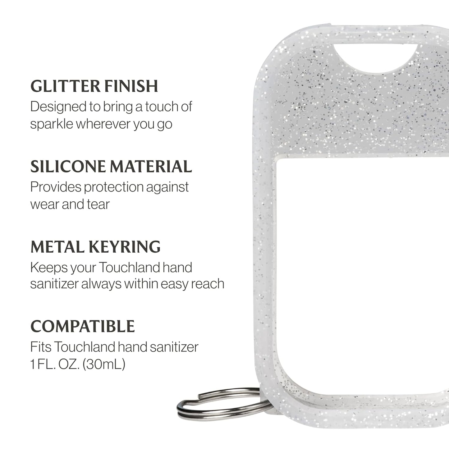 Touchland Special Edition Confetti Cake Mist + Frosted Sparkle Case Set, Scented & Stylish Hydrating Hand Sanitizer Spray Bundle, Travel Size, Dye Free, Amazon Exclusive