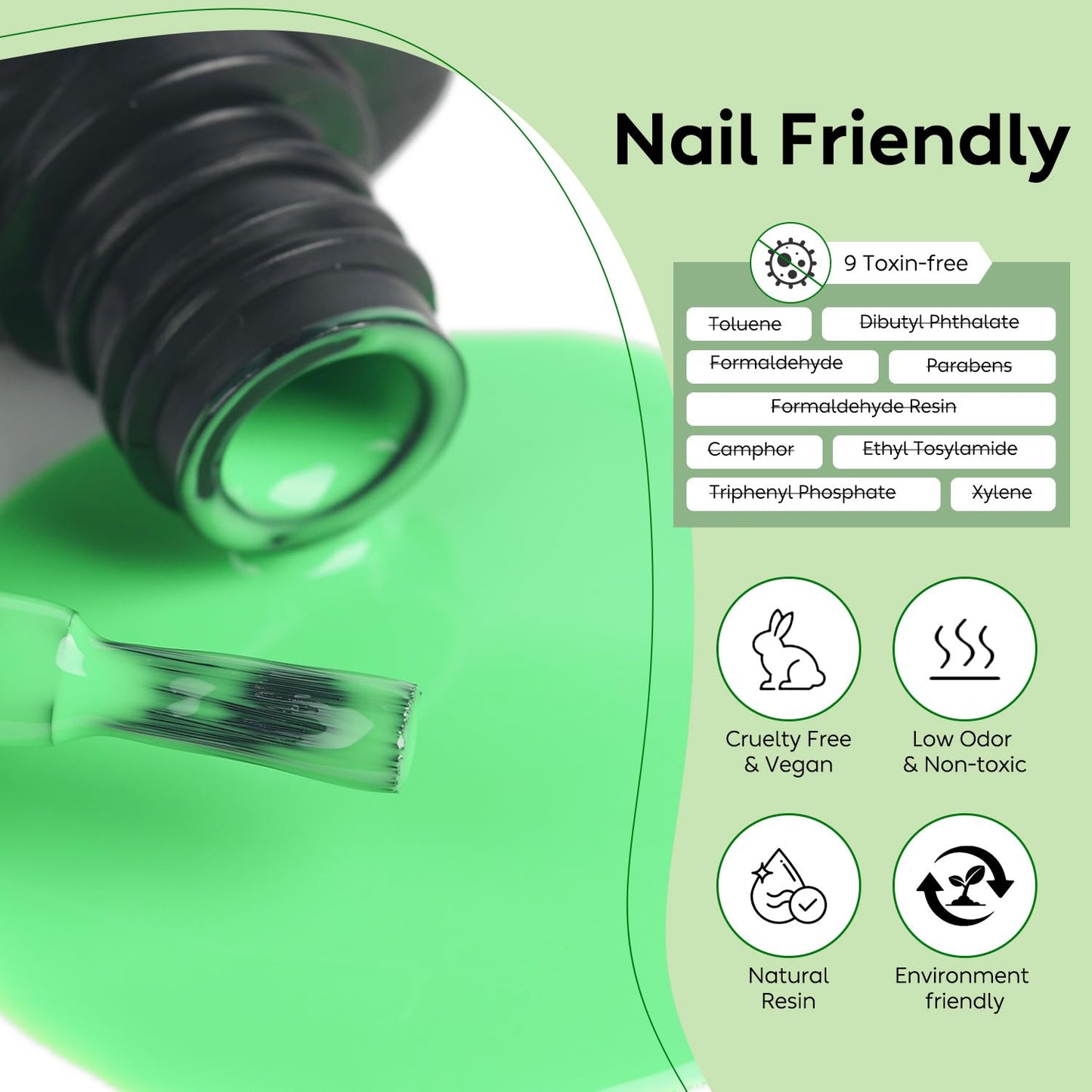 Luxbon 12 pcs Gel Nail Polish Set - Summer Color Set Long Lasting Gel Polish, uv led Soak Off Nail Art Designs Manicure Kit 006