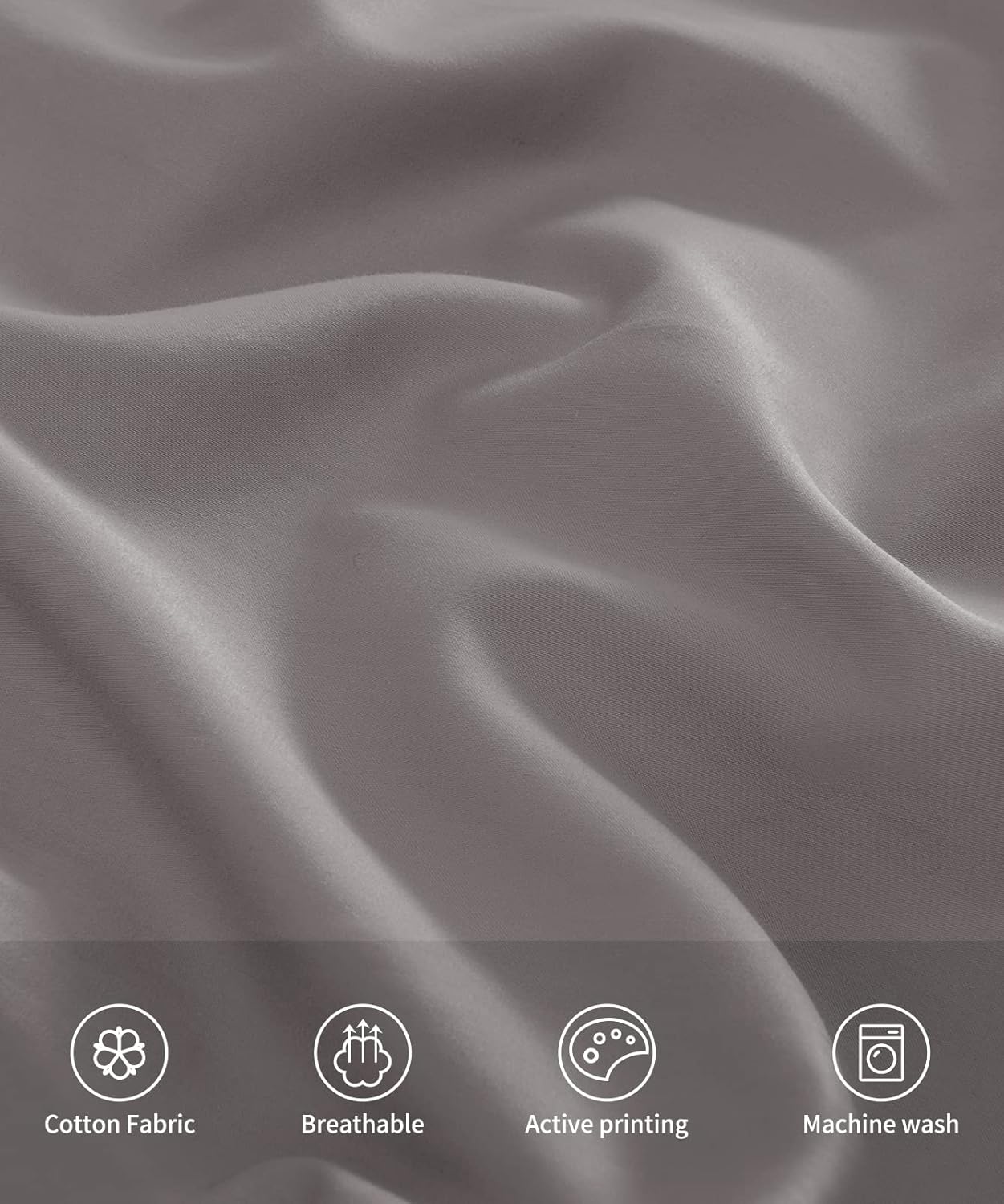 Warmstar Cotton Pillow Cases King Size Set of 2, 600 Thread Count Pillowcases 20x36 Inches, Soft Long Staple Cotton Pillowcases Breathable with Envelope Closure,Dark Grey