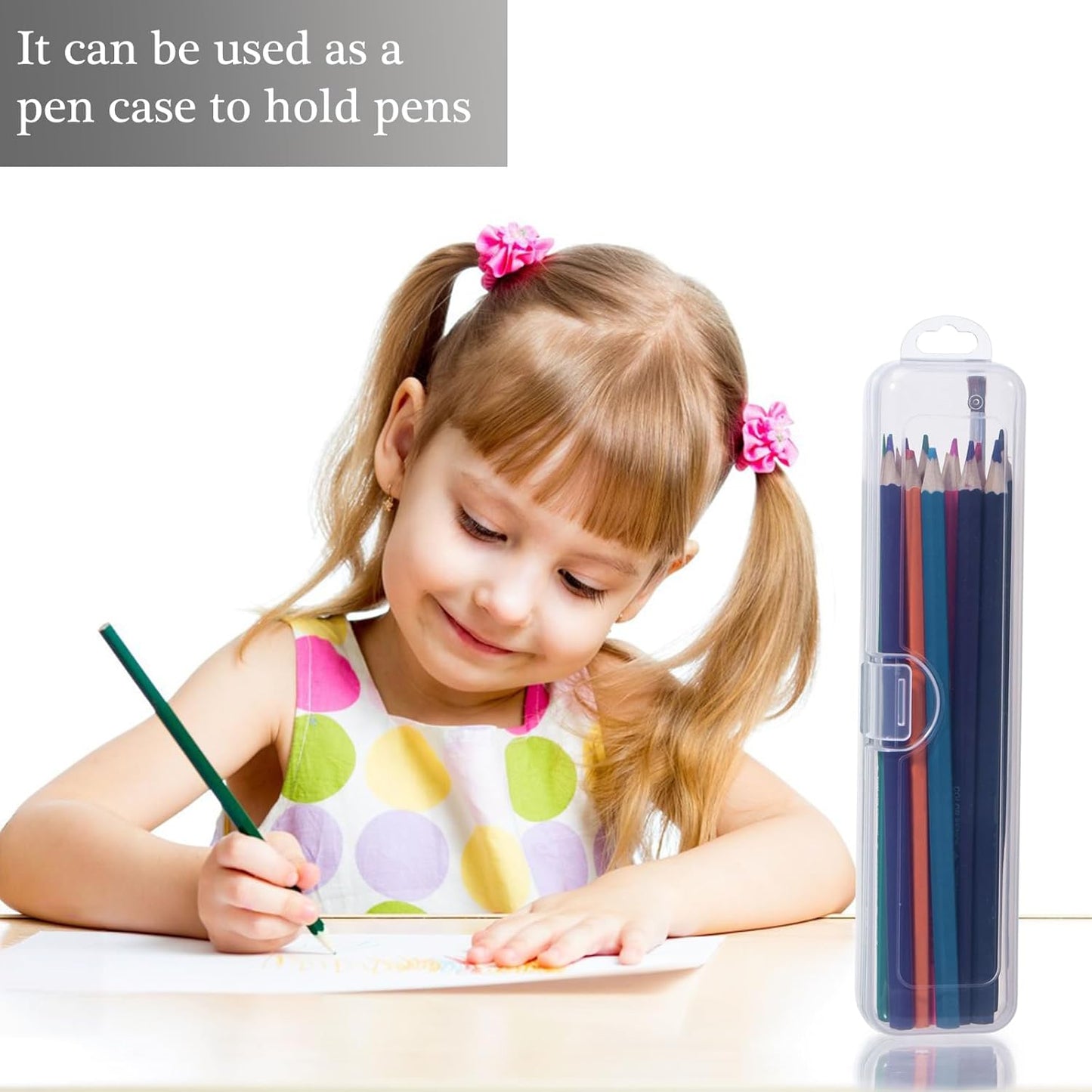 Toothbrush Travel Case 2 Pack, Gamdee Clear Toothbrush Case Holder Travel Size Plastic Toothbrush Holder Toothpaste Storage Container Portable for Traveling, 7.87 x 1.85 x 1.18”