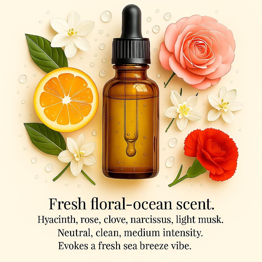 Wood Car Air Freshener — Handmade Car Air Freshener — Paw Designed Fragrance Oil Diffuser in Wooden Gift Box — Aromatherapy Gift Set with Ocean Breeze Fragrance Oil - 10 ml