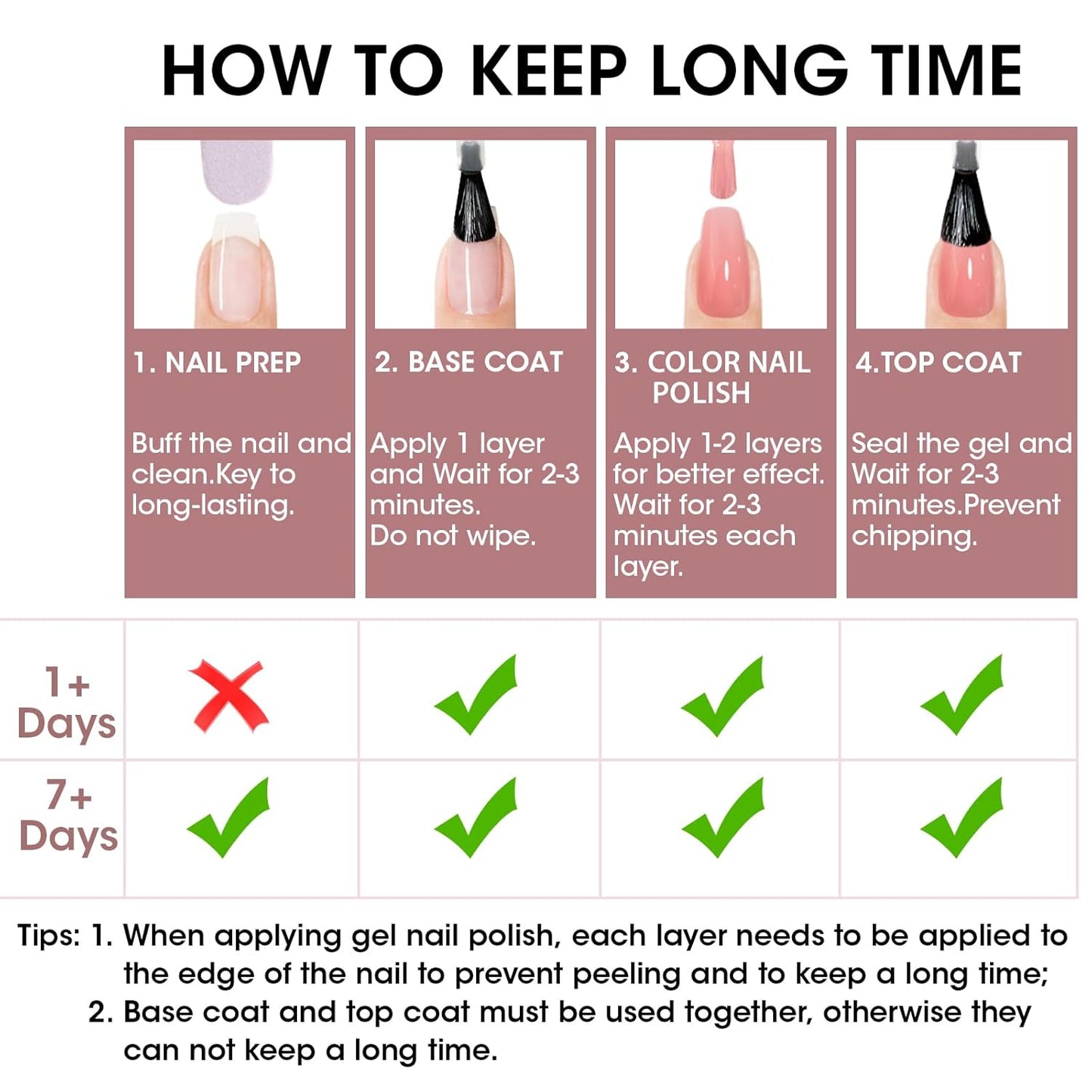 GELLEN Nail Polish Neutral Earth Tones, Nude Dusty Rose Fall Winter Air Dry Regular Nail Polish 6-color Set for Finger Toe Nails Home Salon All Seasons, Not UV Gel, Hema Free, Non Toxic, TPO Free