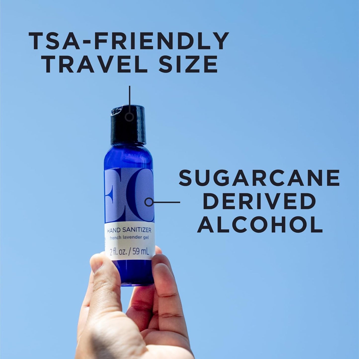 EO Hand Sanitizer, 2 Ounce (Pack of 6), French Lavender, Travel size