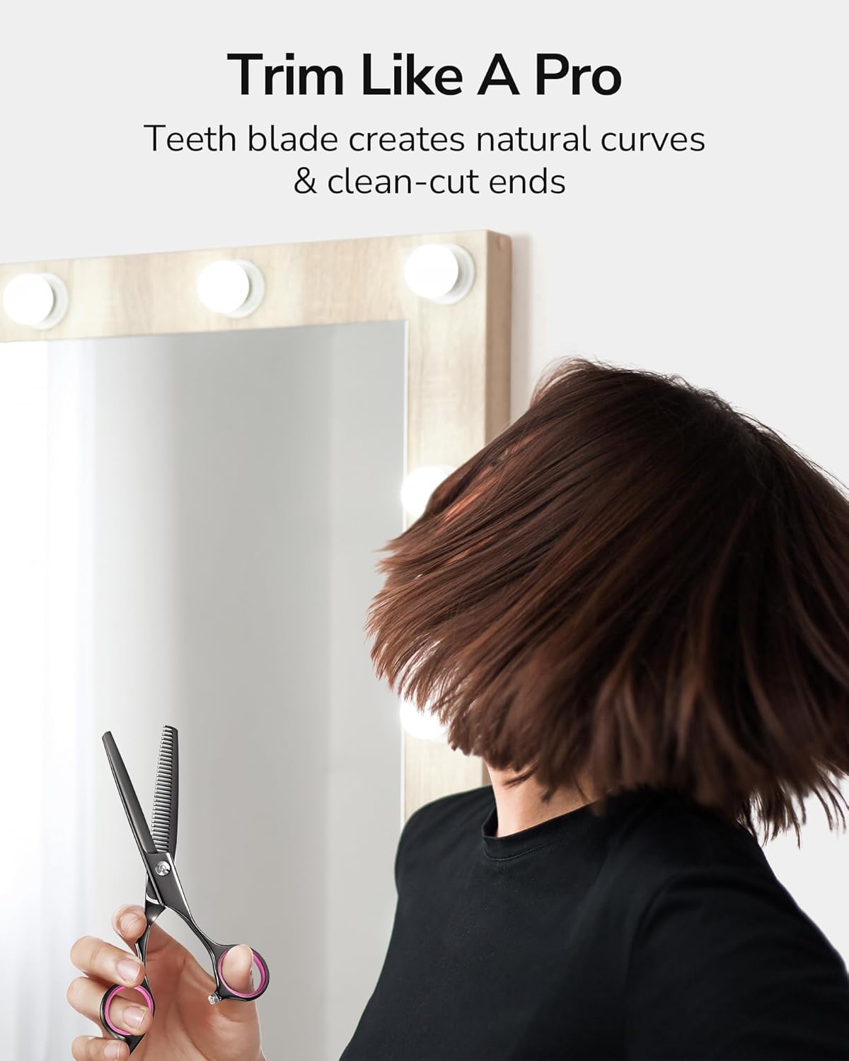 ULG Hair Thinning Scissors Professional Barber’s Texturizing Teeth Shears for Hairdressing, Salon and Home Use Thinning Shears for Hair Cutting, Made of Japanese Stainless Steel, 6.5 inch