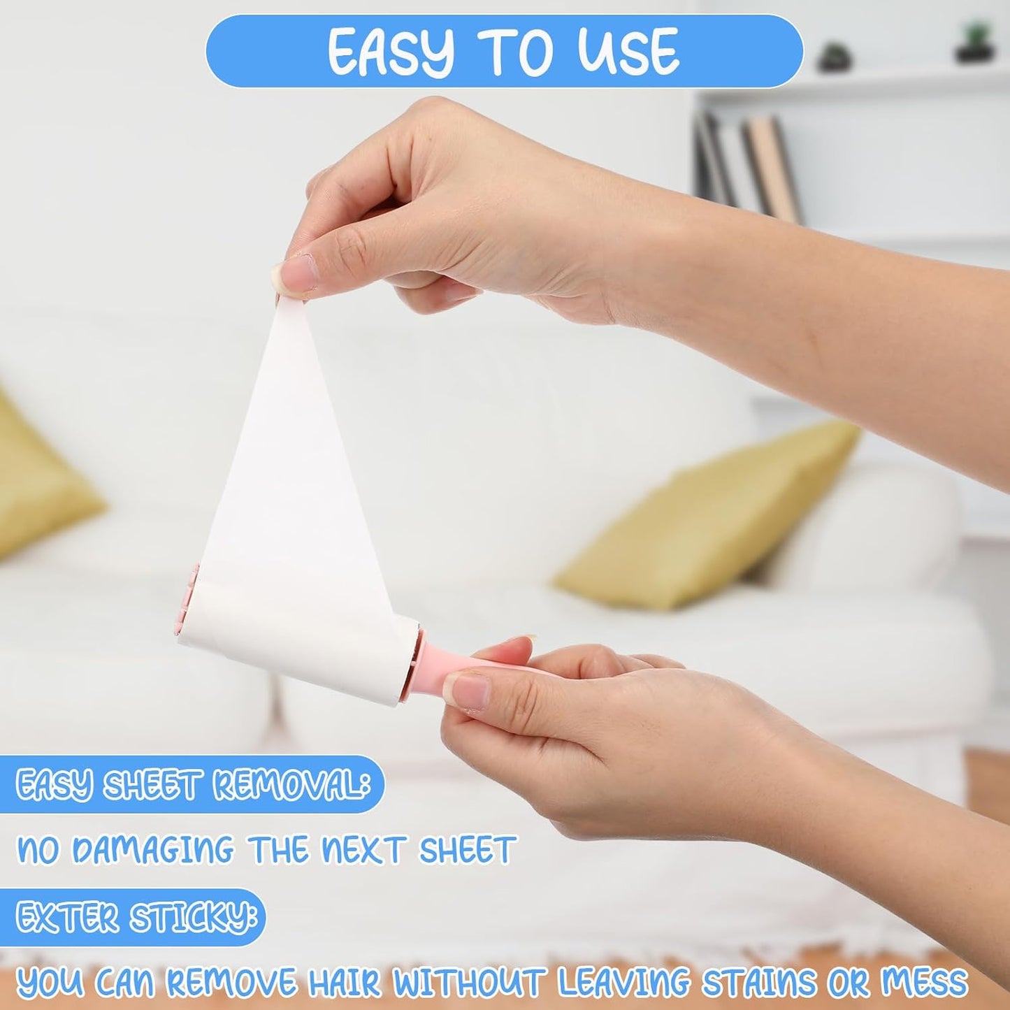 Hushee 20 Pcs Bulk Mini Lint Roller for Pet Hair and Clothes Lint Roller Travel Size Removers Sticky Removing Tool for Travel, Gift Bags, Furniture, Car Seat