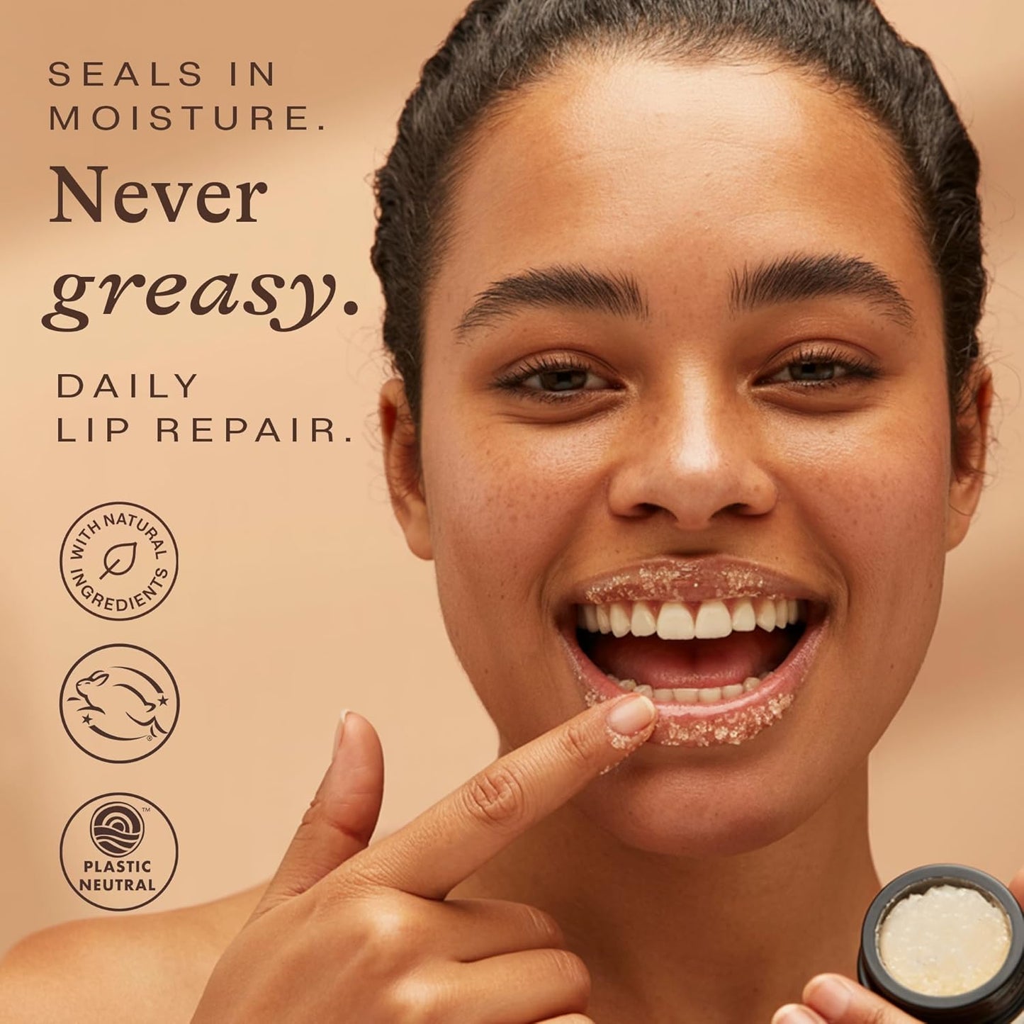 USDA Organic Lip Scrub Mint - USA Made with Natural Ingredients, Moisturizing Scrub Exfoliator for Dry Lips, Lip Sugar Scrubber Exfoliator for Smooth Lips, Small Beauty Gifts