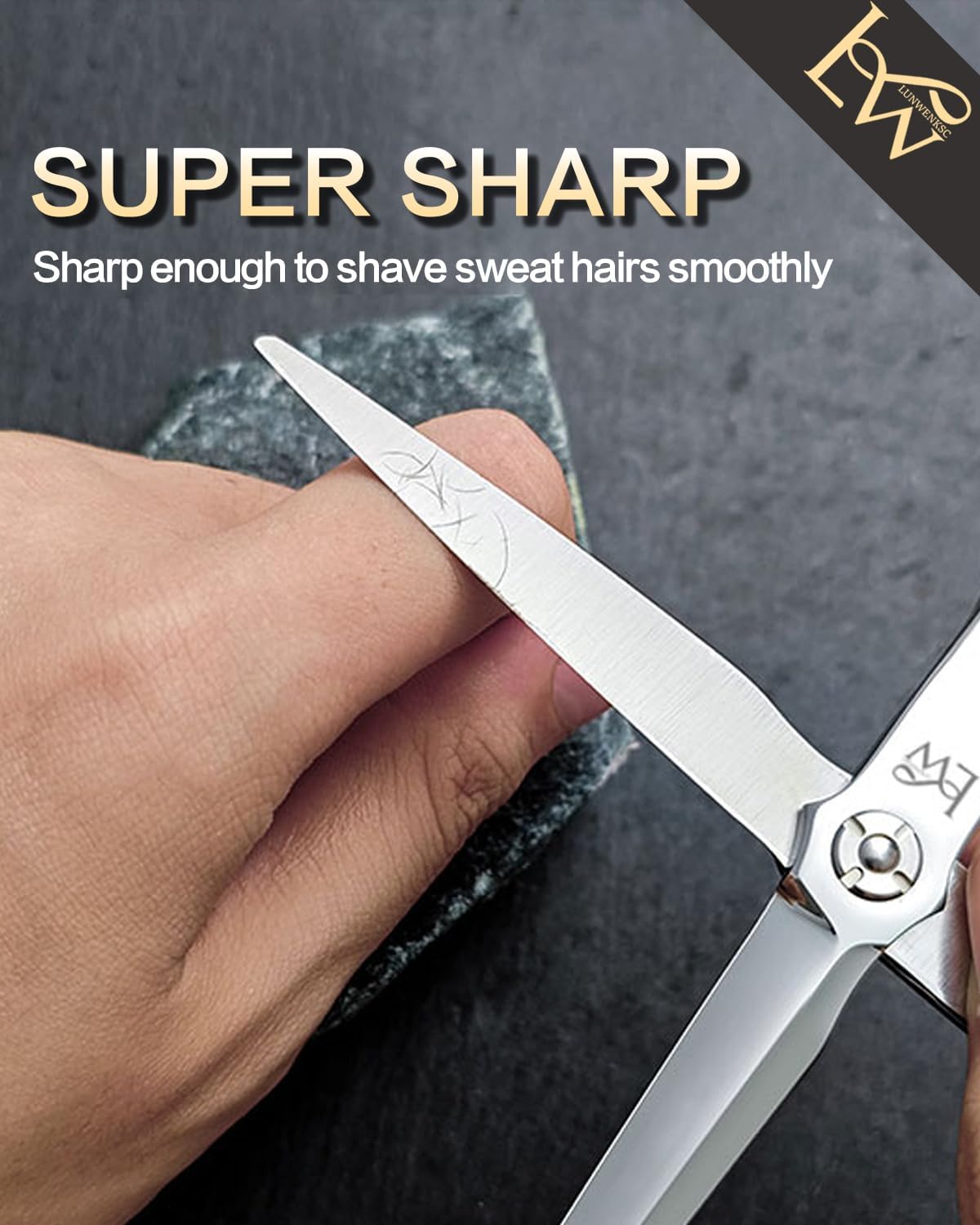 Hair Cutting Scissors Professional,Undergoes Rigorous 238-Step Process,Professional Hair Scissors For Women & Men,440C Steel,7 IN,1 Pack