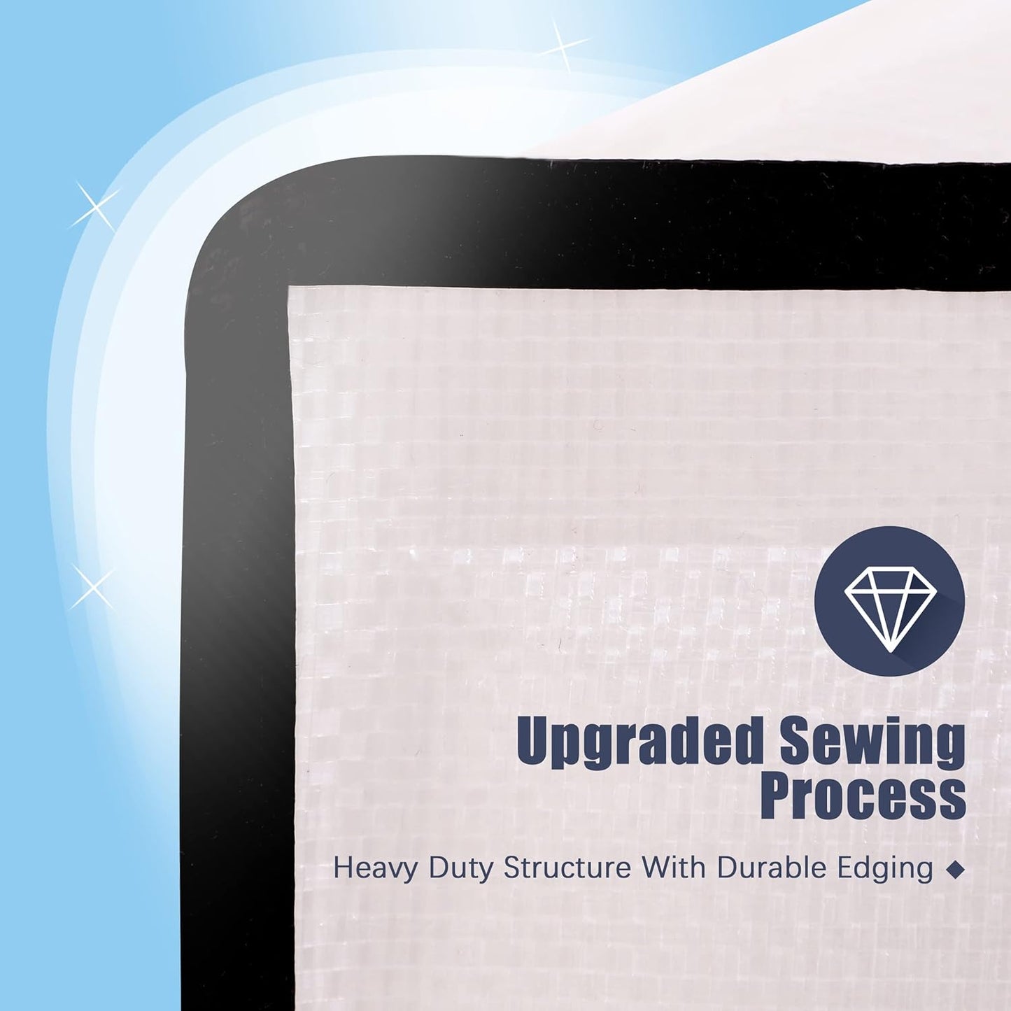 4 Pack Large Strong Moving Bags with Zippers & Carrying Handles - Water-Resistant - Heavy Duty Storage Tote for Space Saving, Fold Flat, Alternative to Moving Box (Semi-Transparent)