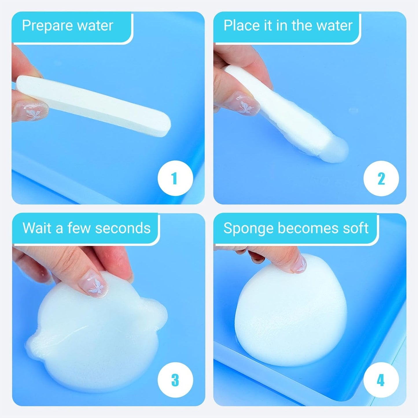 240 Pcs Facial Sponges Compressed,Face Sponges for Cleansing,Professional Makeup Removal Sponge Pad for Spa,Exfoliating,Face Wash,Mask(White)