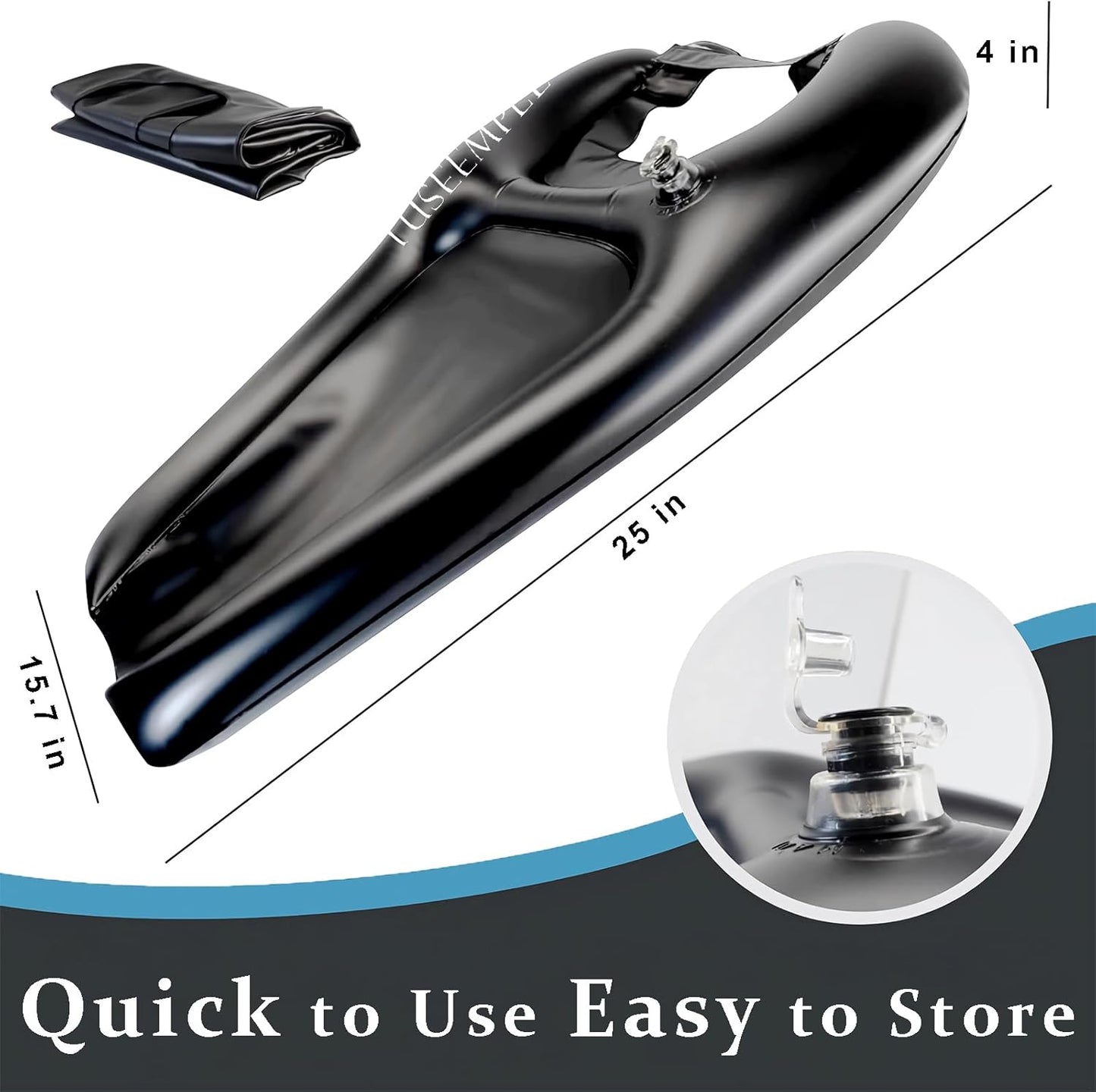 Portable Shampoo Bowl for Home, Portable Hair Washing Station for Sink, Hair Washing Tray for Sink at Home (Black)