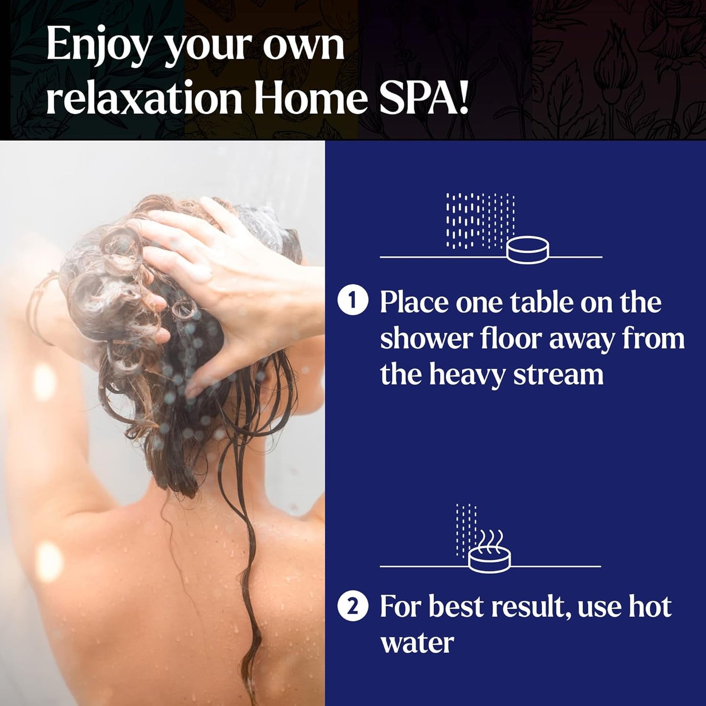 Miracle Made Citrus Mint Aromatherapy Shower Steamers – Essential Oil Shower Bombs for Relaxation, Nasal Relief & Daily Self-Care – 15 Shower Melt Tablets