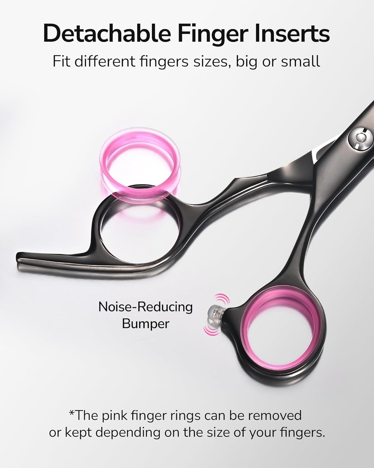 ULG Hair Cutting Scissors Thinning Shears Kit Professional Barber Hairdressing Texturizing Salon Razor Edge Scissor Japanese Stainless Steel 6.5 inch Black