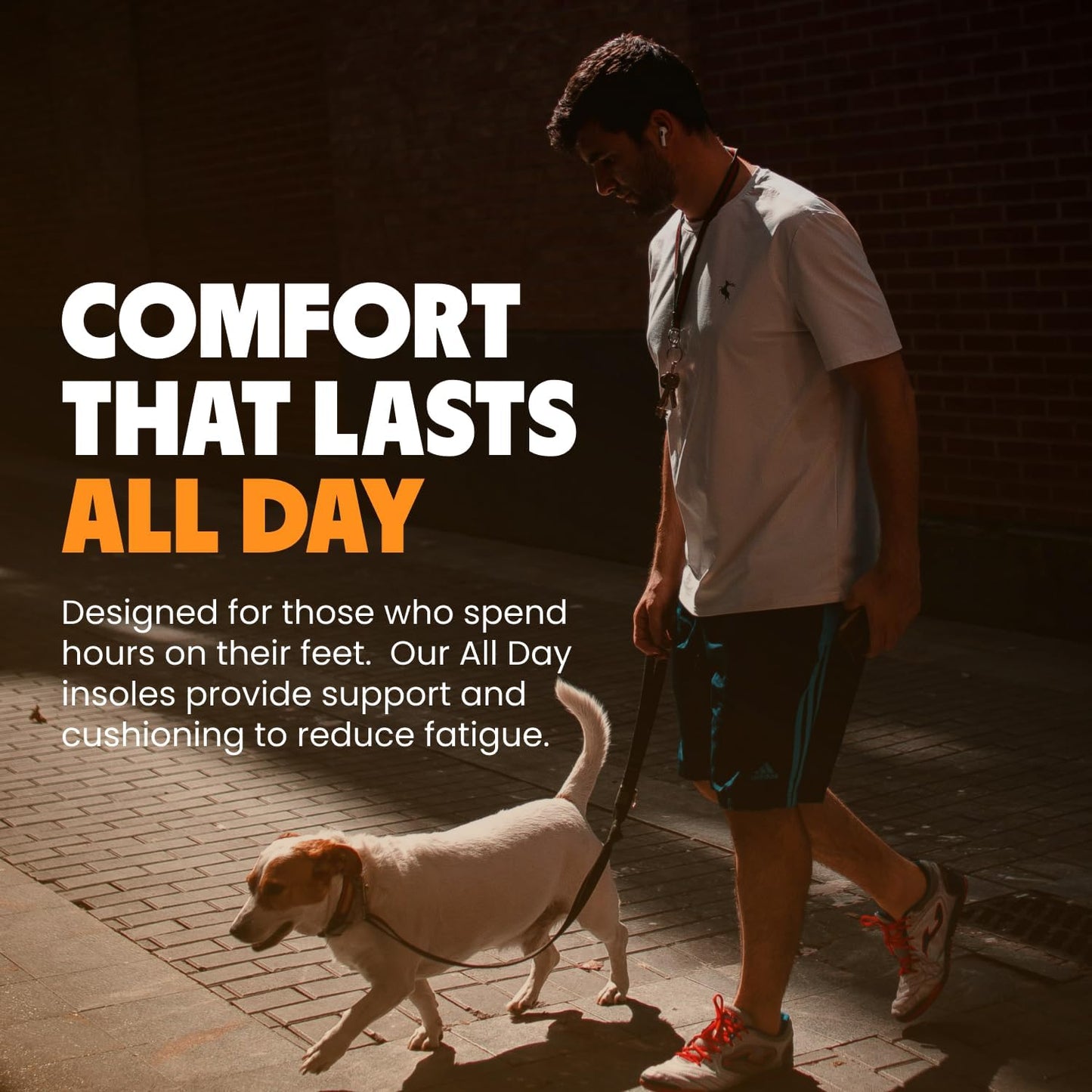 MOVE All Day Comfort Insole - Extra Plush Foam Insole for Stress Reduction on Feet, Knees, Back, Shock Absorbing, Walking, Foot Cushion, Comfort, Arch Support, and Work Boots (M13-13.5/WM14.5-15)