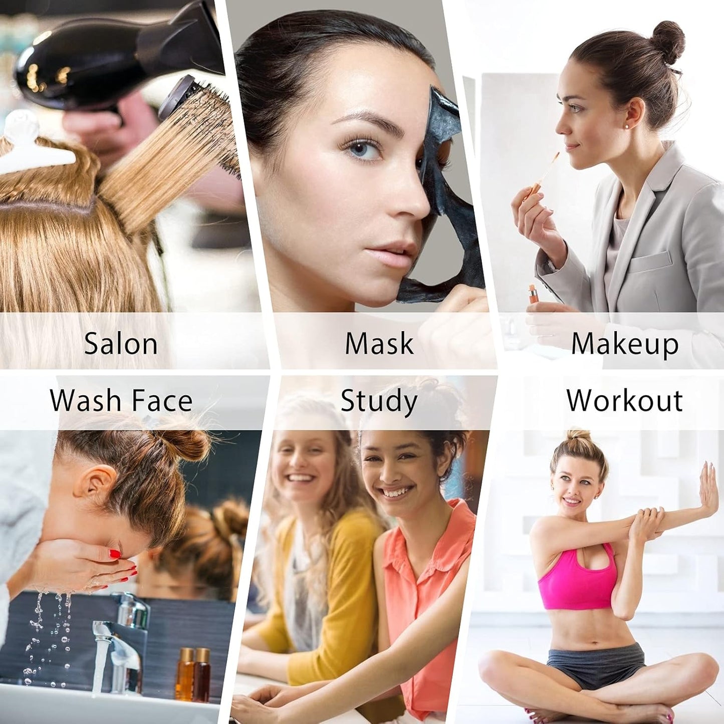 Ondder 12 Pack PInk Butterfly Hair Clamps Clips Hair Claw Clips Pro Salon Clip for Styling, Sectioning, Cutting, Coloring Hair Clips Hairdressing Salon Tool Hair Accessories for Women Girls