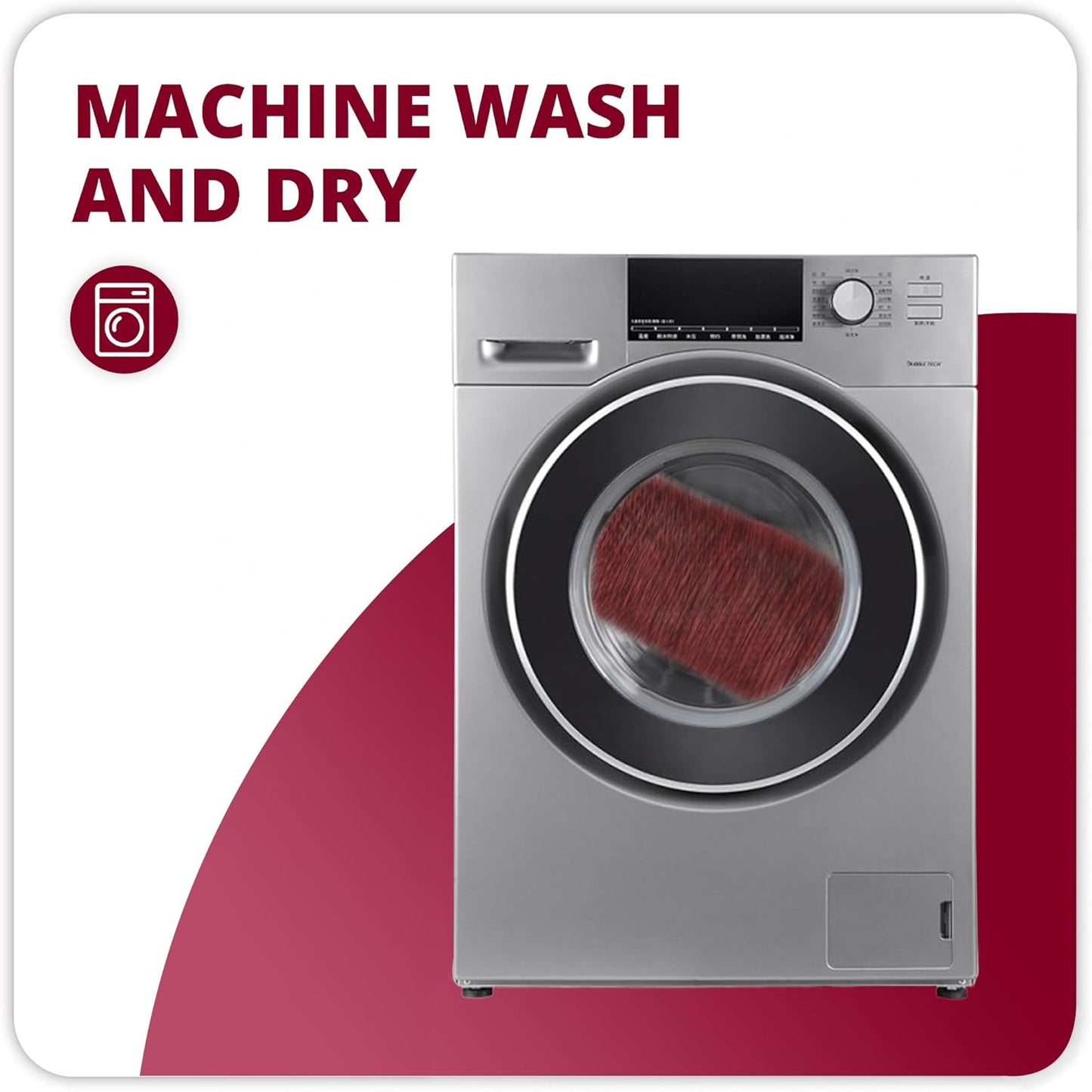 Bath Mat,Ultra Thin Bathroom Runner Rugs,Large Bath Mats for Bathroom,Quick Dry,Non-Slip,Machine Washable,Low Pile,Bath Rug,Shower Outside,Sink,Home Decor Accessories.Red,1'5"x2'11"(17x35inch)