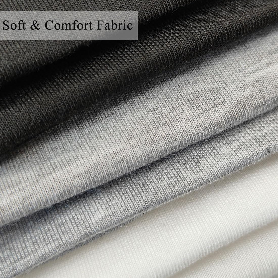 Fashion Headbands For Women Wide Headband Yoga Workout Head Bands Hair Accessories Band Black White Gray 6 Pack