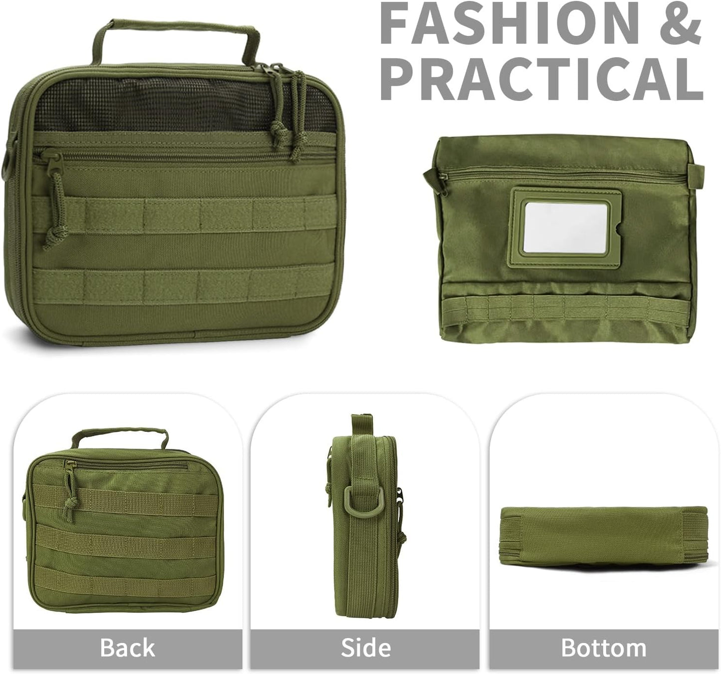 mens toiletry travel bag tactical toiletry bag hanging toiletry bag shower bag travel kit (green)