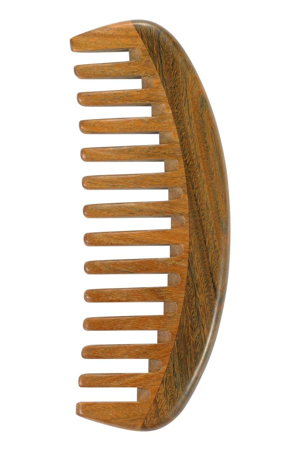 Louise Maelys Wooden Wide Tooth Comb for Curly Hair Anti-Static Sandalwood Hair Combs for Adults and Kids
