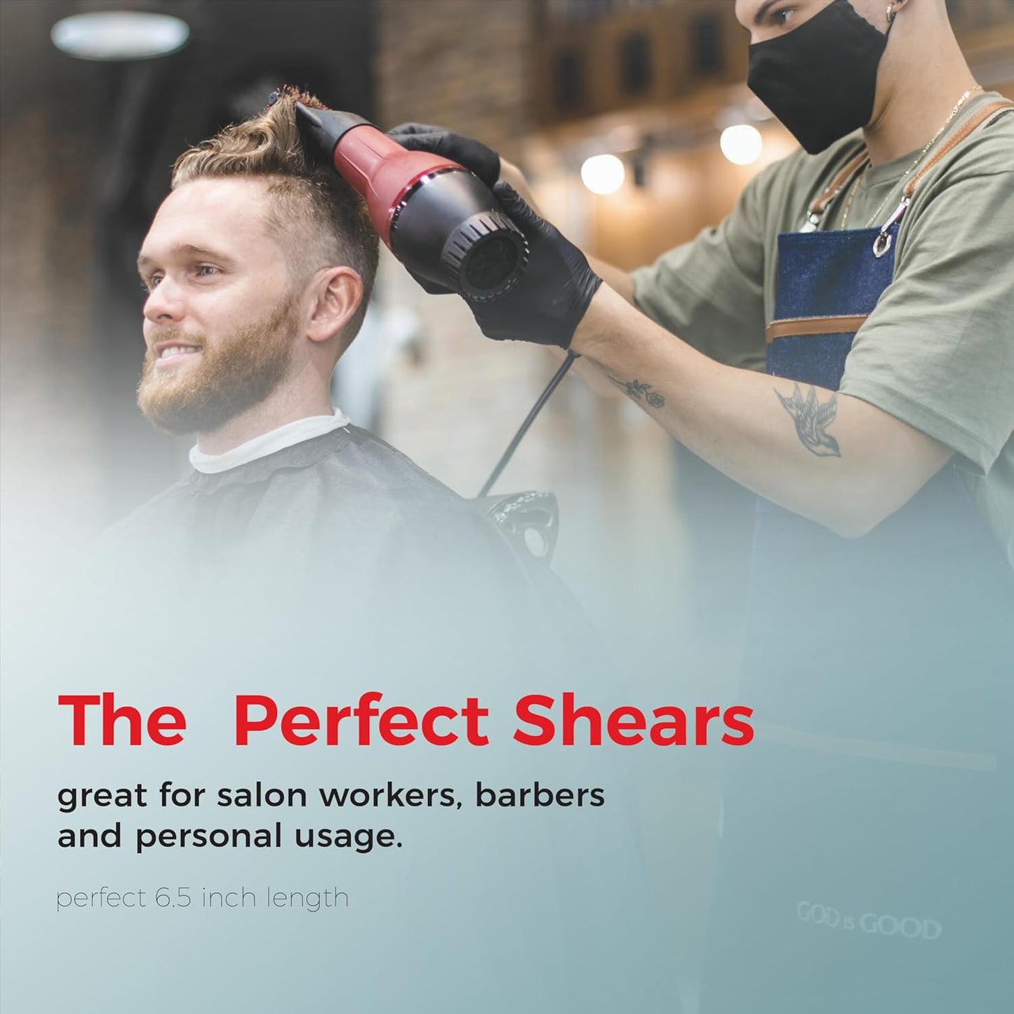 Suvorna Hair Cutting Scissors and Thinning Shears Set - Professional Hair Scissors Set - Barber Supplies and Accessories - Made with 420C Japanese Stainless Steel and Extremely Razor Sharp Edge.