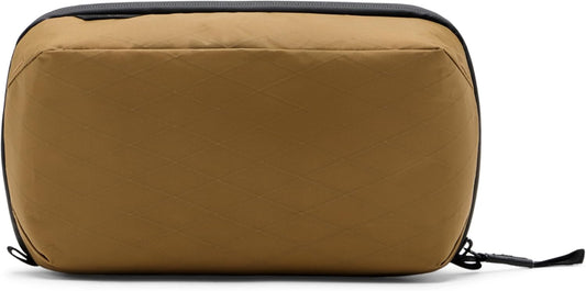 Peak Design Wash Pouch, Coyote, Ocean Edition, Travel Toiletry Bag, Upright or Hanging Dopp Kit with Pockets, Magnetic Toothbrush Pocket, Wide UltraZip Opening, Toiletry Bag for Men and Women