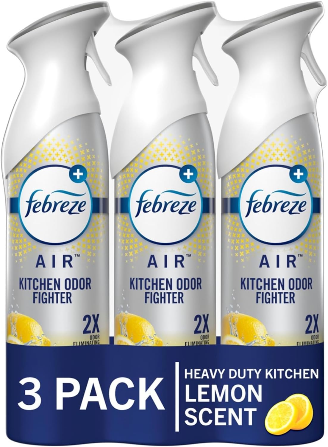 Febreze Air Mist Air Freshener Spray, Odor-Fighting Room Spray, Air Fresheners for Home and Bathroom and Kitchen, Aerosol Can, Kitchen Odor Fighter Scent, 8.8oz, 3 Count