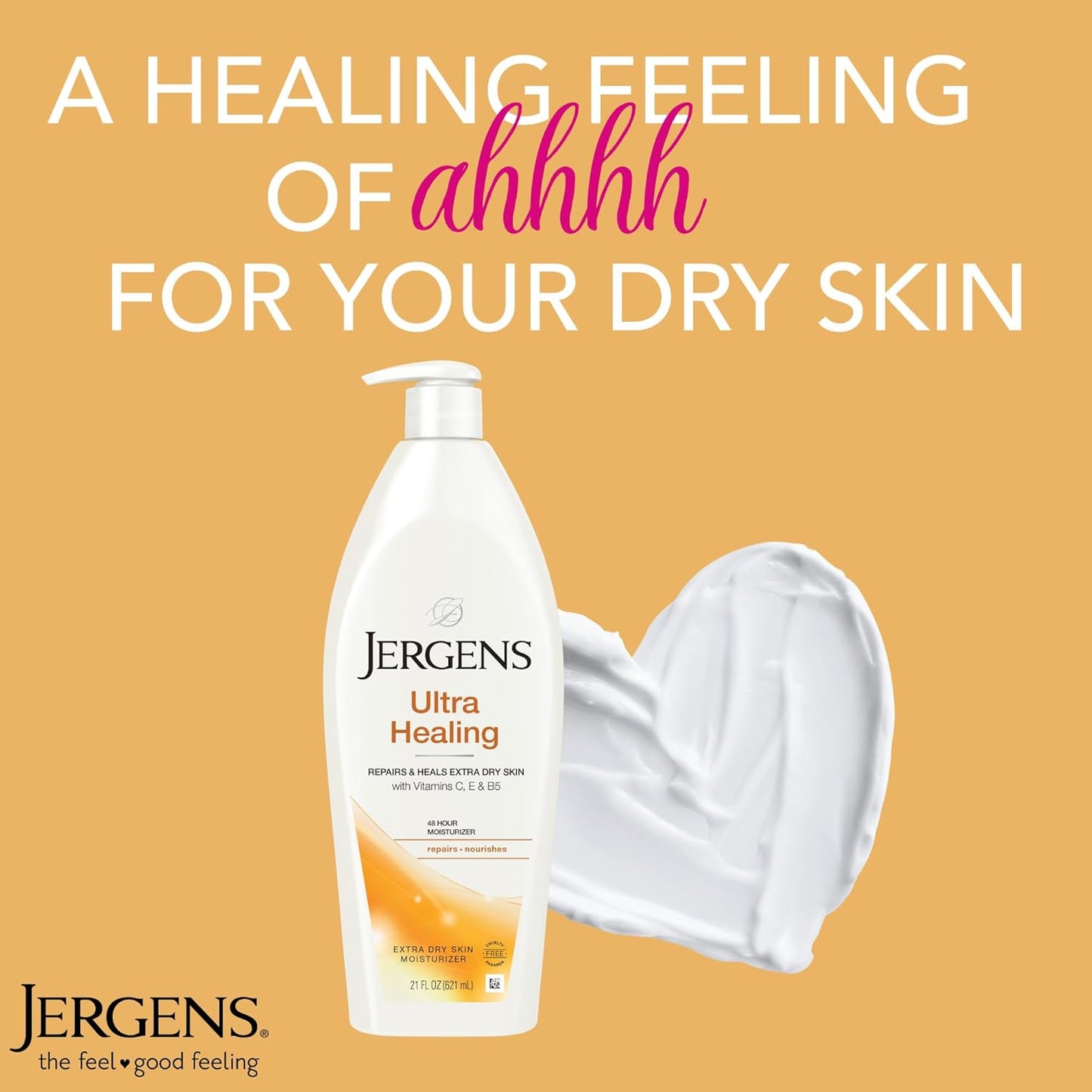 Jergens Ultra Healing Dry Skin Moisturizer, White 21 Fl Oz