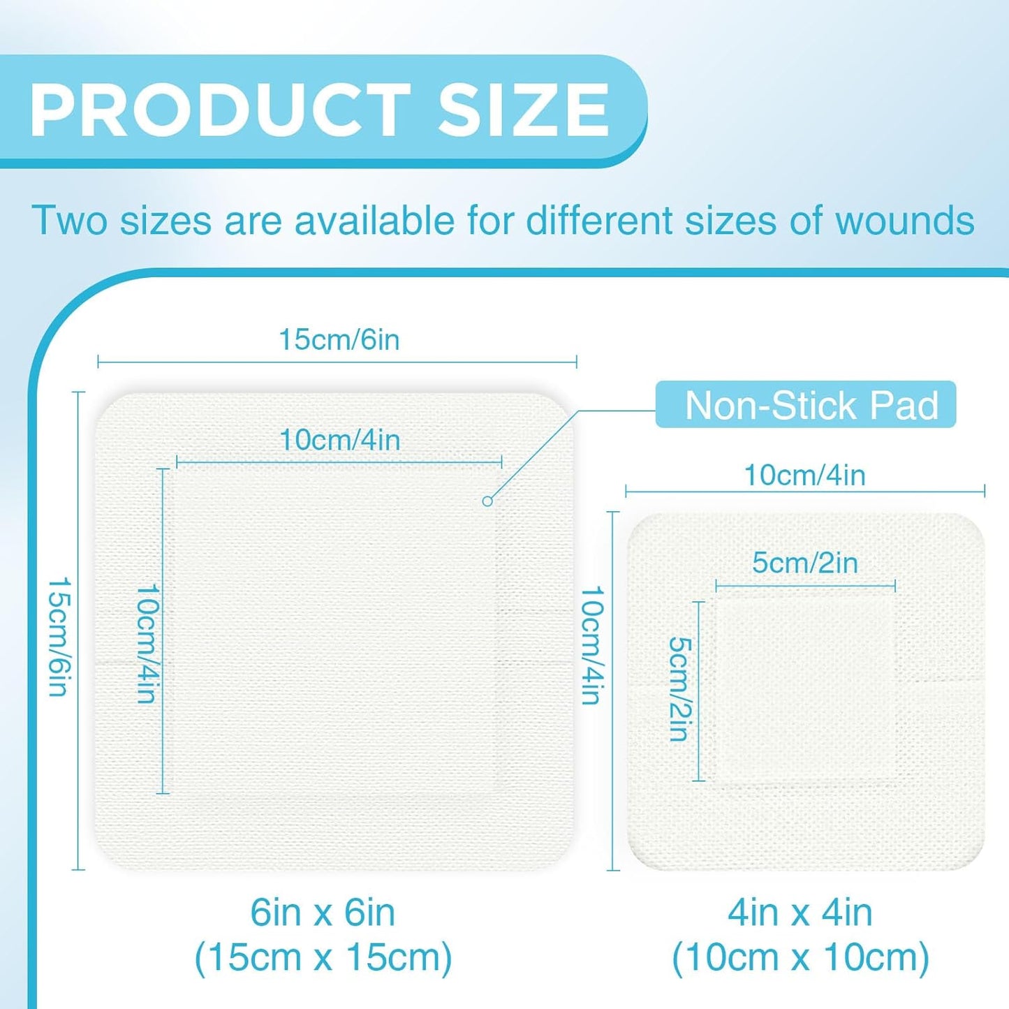 OK TAPE Bordered Gauze Island Dressing 4"x4",25 Count Wrapped Gauze Pads,Non-Woven Sterile Wound Dressing with Highly Absorbent Pad,Soft and Breathable Bandages for Wounds, First Aid