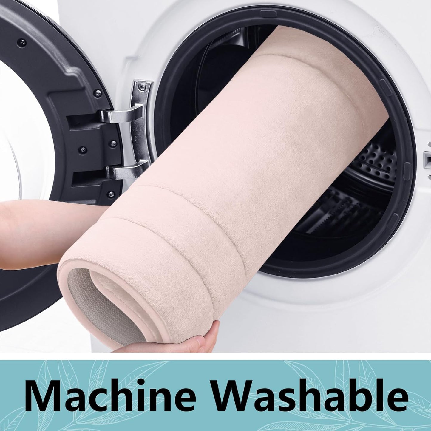 Arotive Memory Foam Bathroom Rug Mat 44x24, Ultra Soft and Absorbent Bath Mat, Machine Wash Dry, Comfortable Bath Rug Carpet for Bathroom Floor, Tub and Shower, Pink