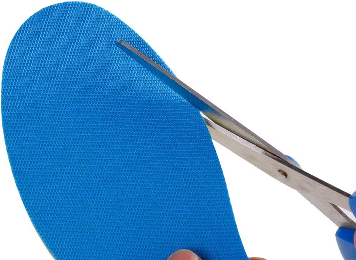 2 Pairs Breathable Insoles, Super-Soft, Sweat-Absorbent, Double-Colored and Double-Layered Shoe Inserts of Foam That Fit in Any Shoes (Blue/Black, 7-9 Women/6-7.5 Men)