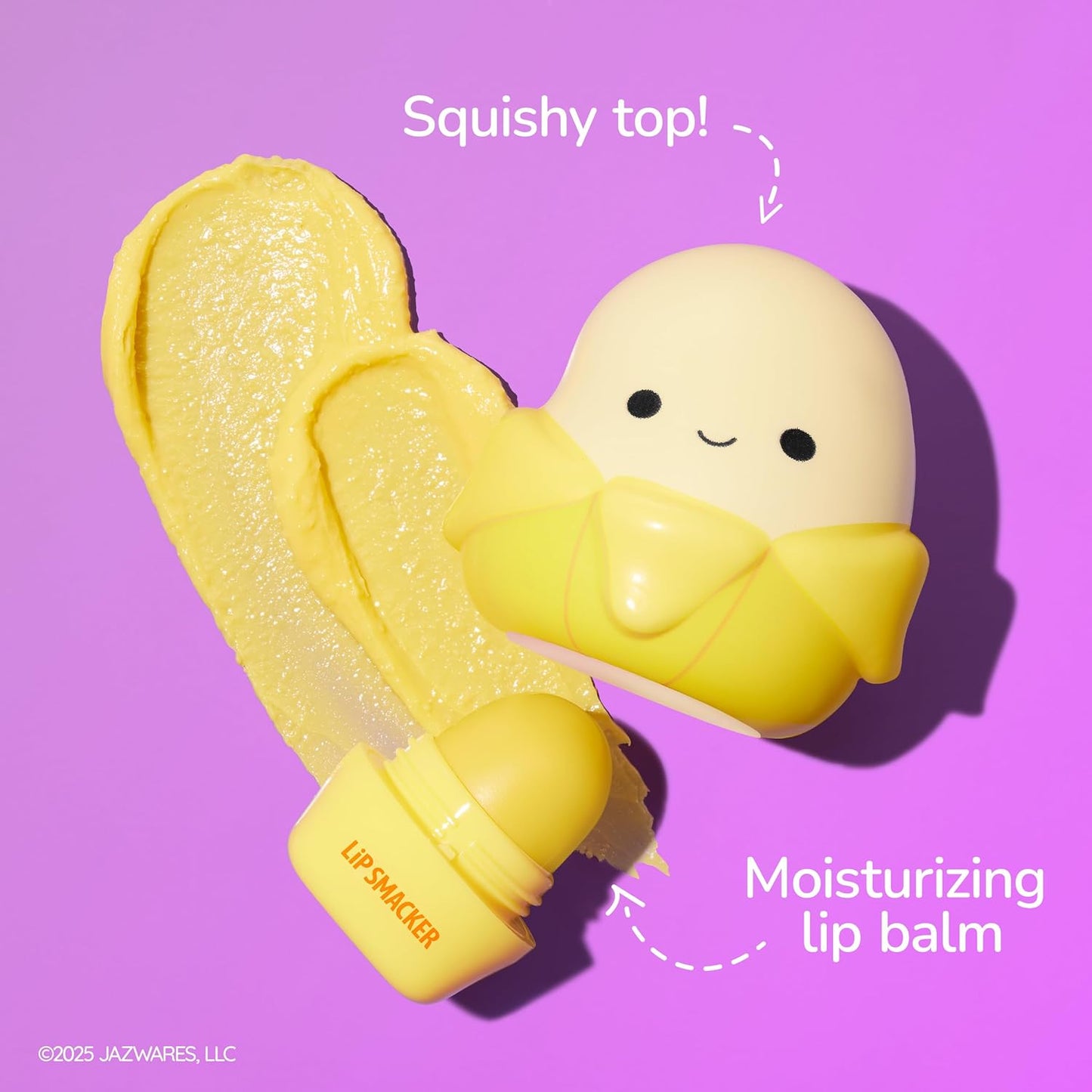 Lip Smacker Squishmallows Moisturizing Lip Balm, Fun Soft Squishy Collectible Top, Hydrates & Smooths – Junie