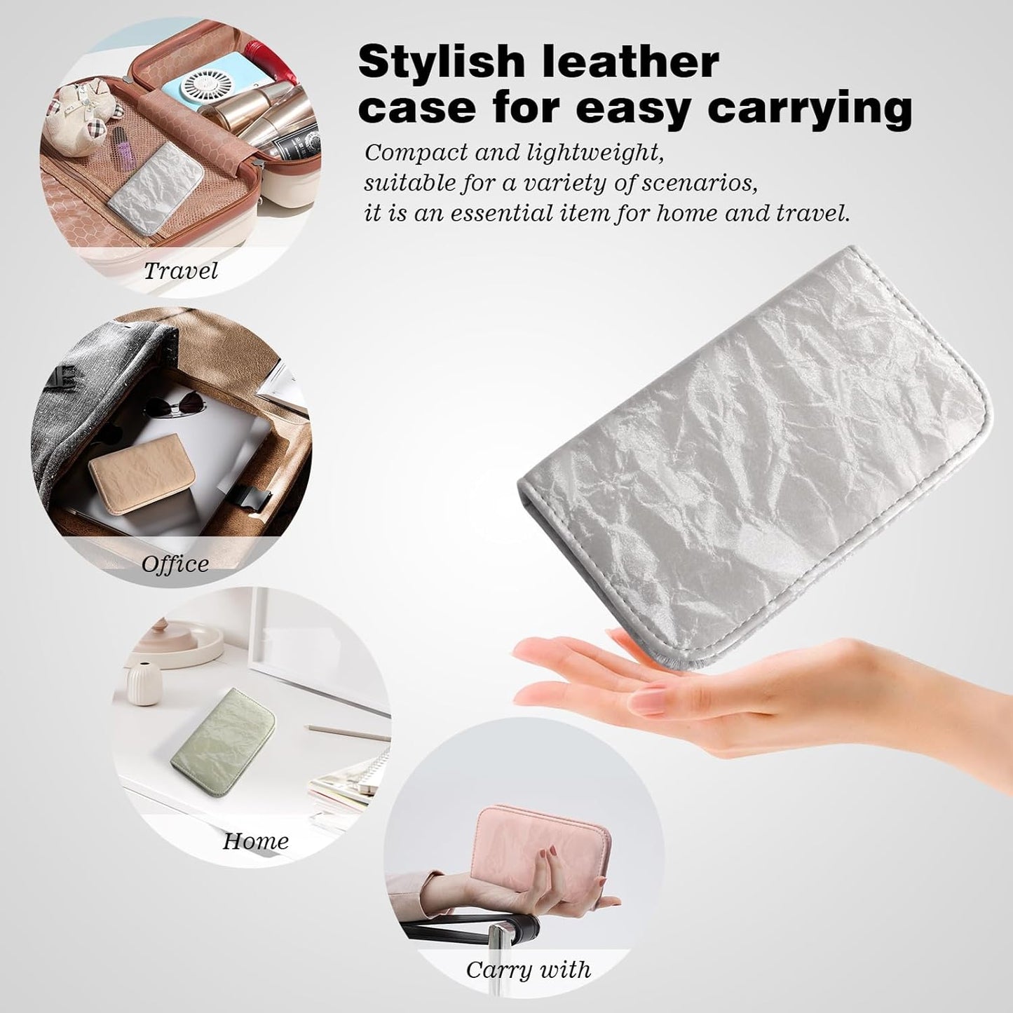 Manicure Pedicure Set, Nail Clipper Set 10-Piece Set Professional Manicure Kit Nail Kit with Portable Gray Travel Case Gift for Men Boyfriend Parent