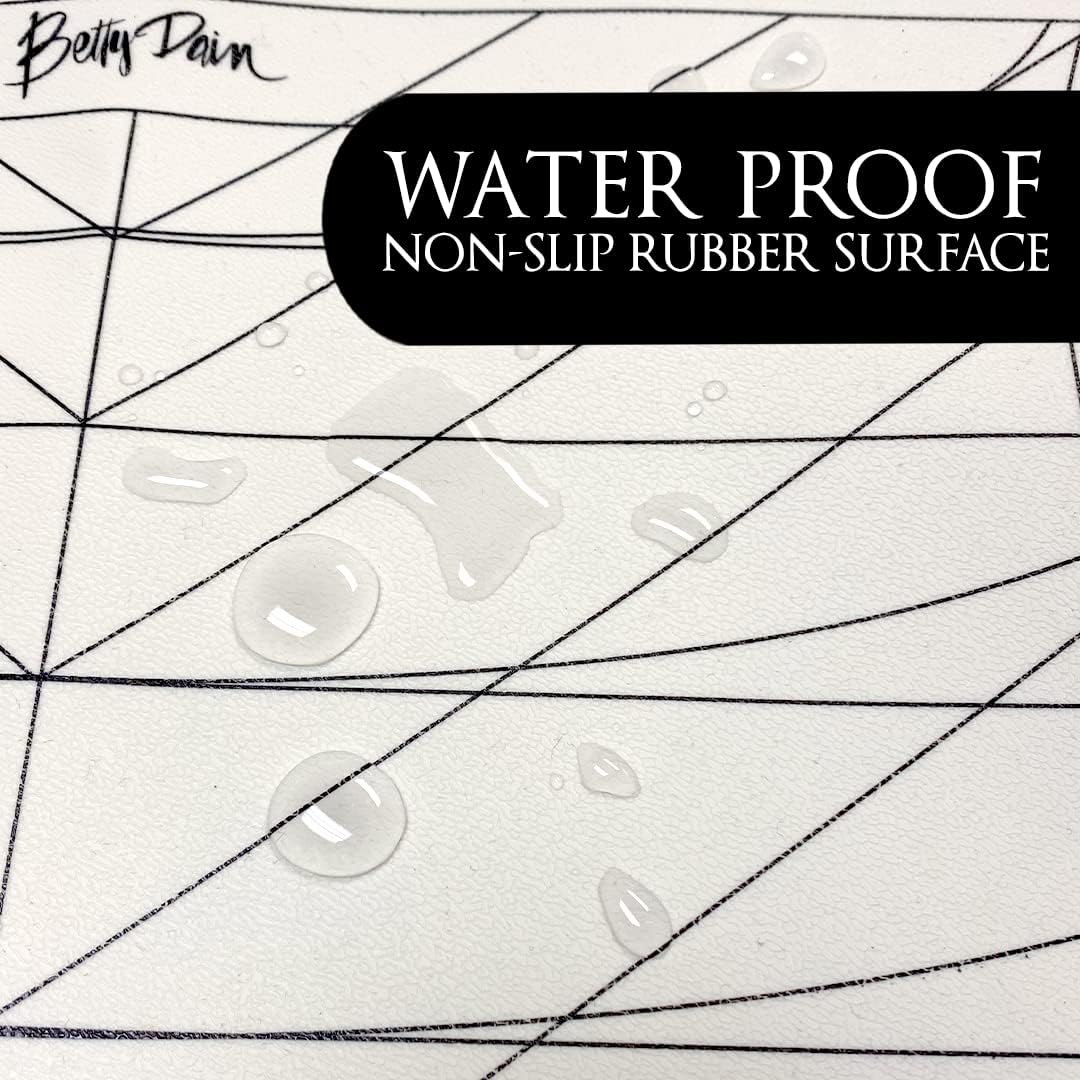 Betty Dain Hair Cutting Guide Collar, Angular and Straight Cutting Guidelines, Weighted, Non-slip, Waterproof Rubber Material